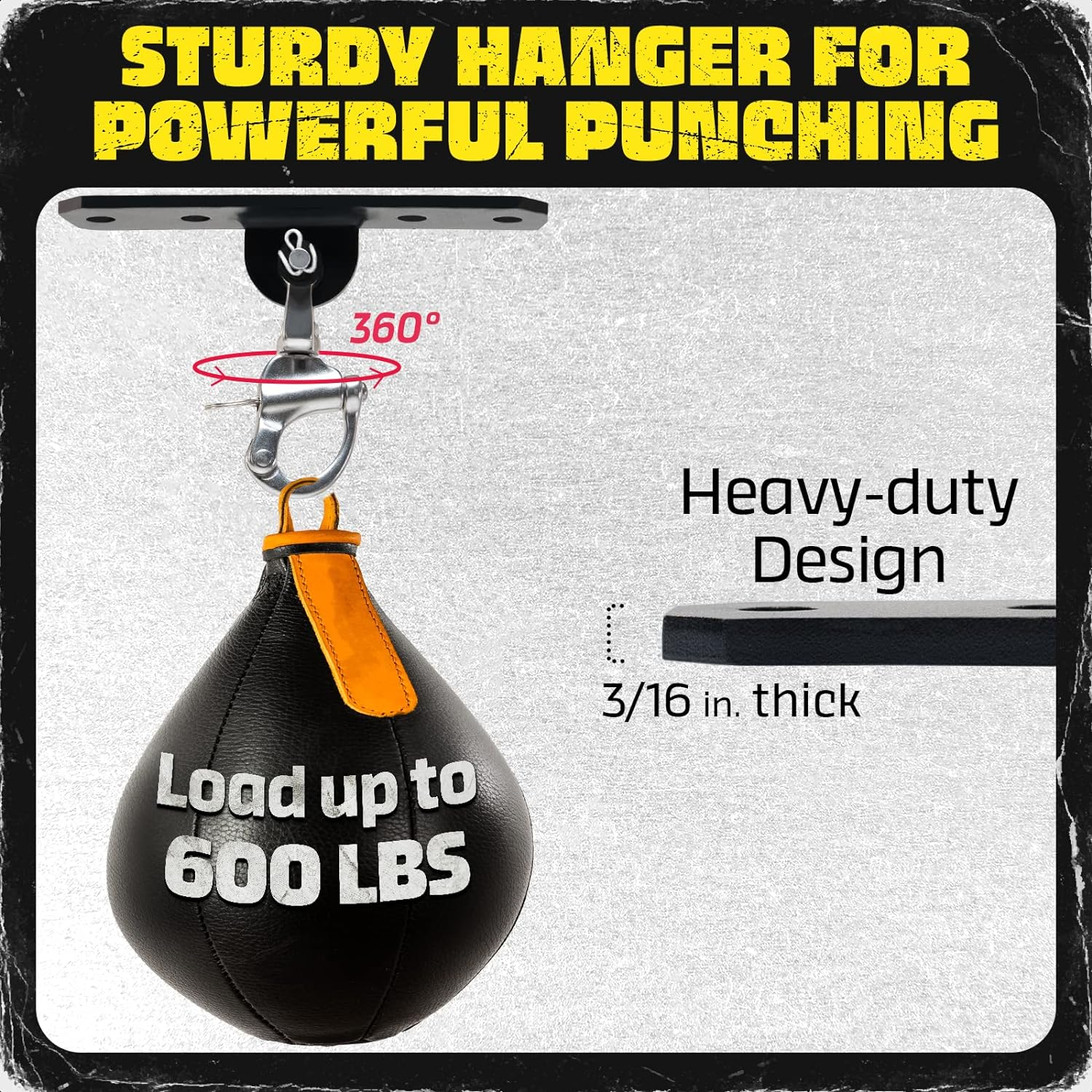 Yes4All, Heavy Bag Mount for Punching Bag Hanger, Heavy Duty Swing Hanger for Yoga, Chair, Boxing Bag, Indoor & Outdoor Gym - Smart Design, Easy to Use, Fit Most Ceiling image number 6