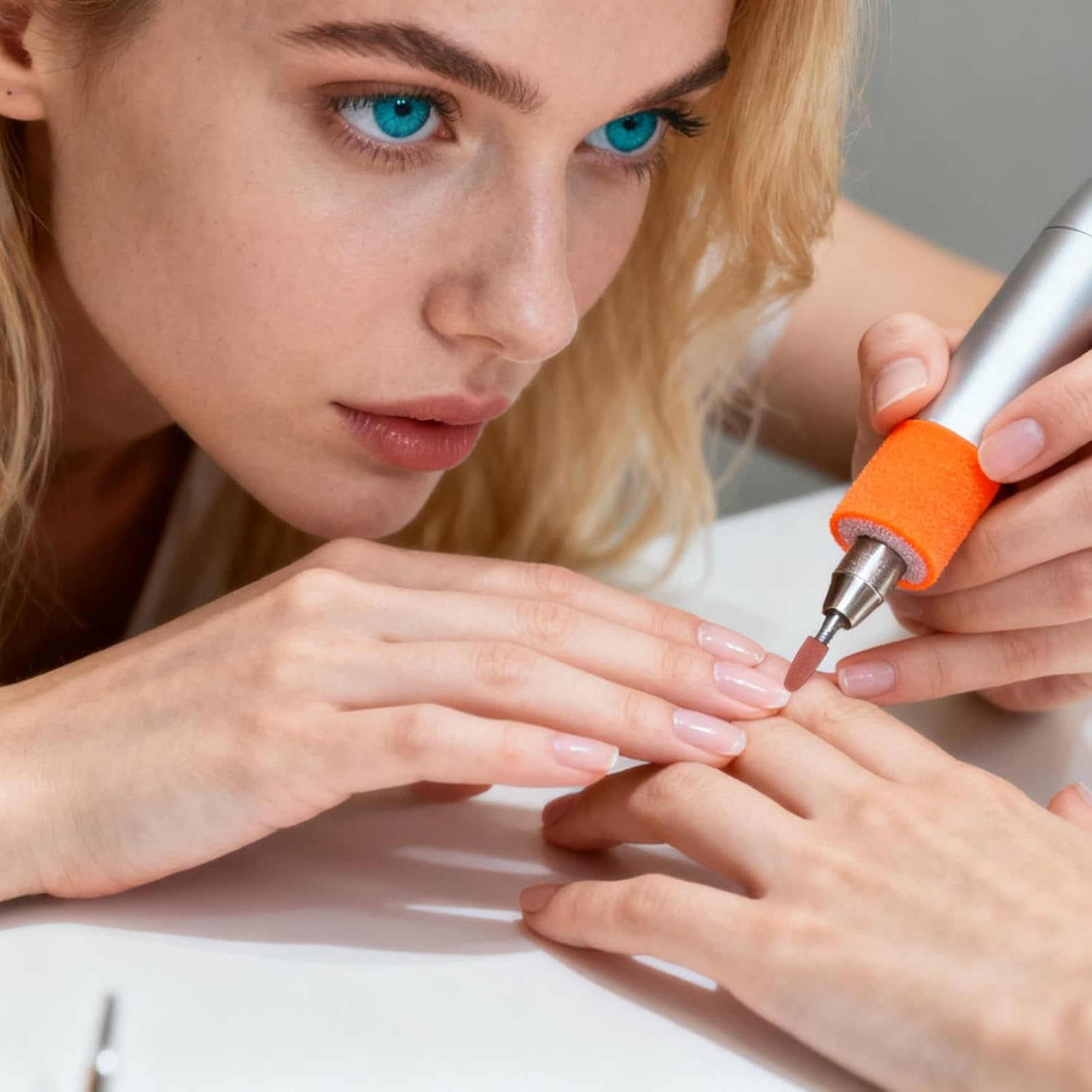 5Pcs Nail Art Silicone Polisher, Nail Grinders Drill Bits Smoothing Nail Drill for Drill for Salon and Home image number 1