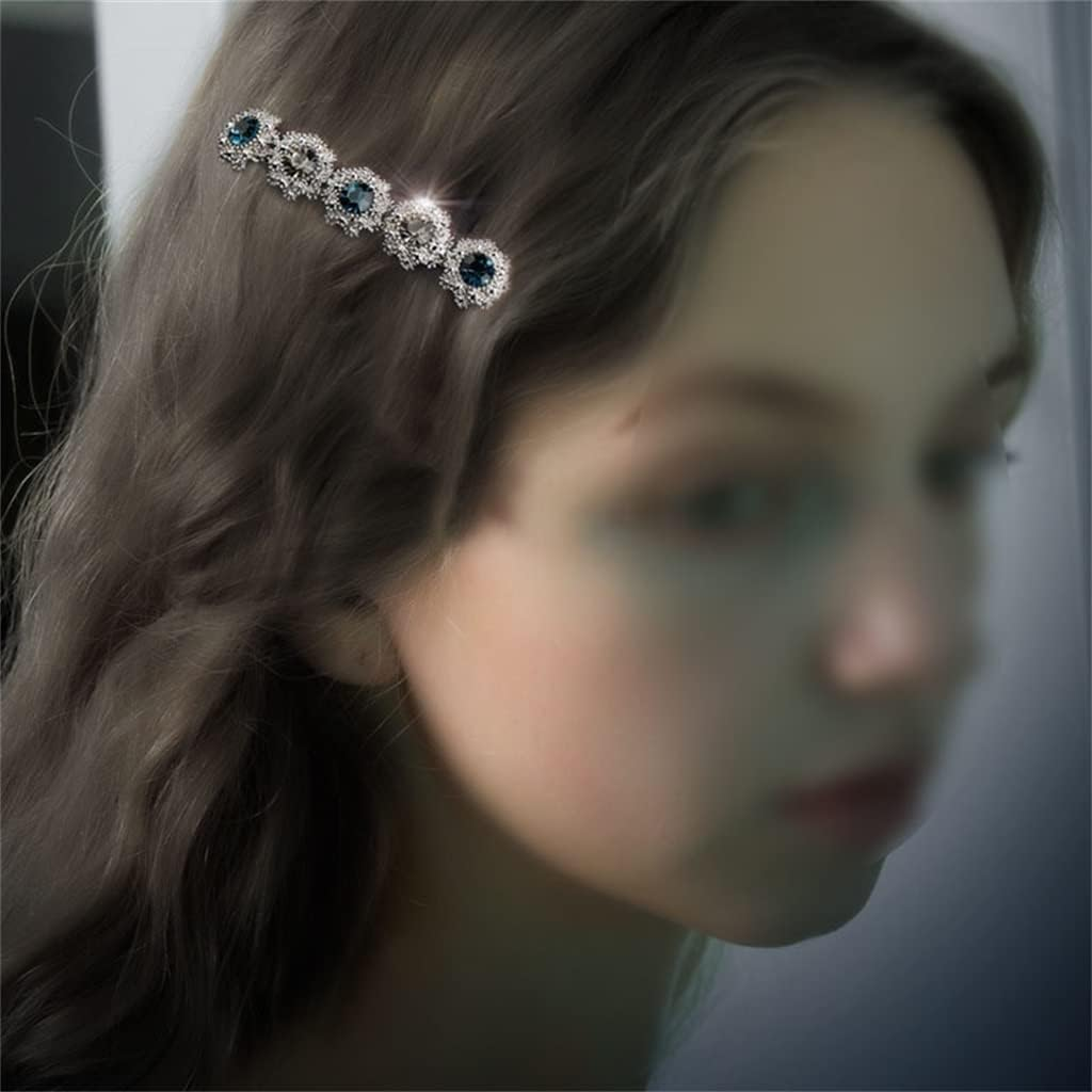 Alligator Clip,Headdress,Hair Clamp,Hairpins,Hairpin Hairpin Hair Accessories Headwear Handmade Non-Slip Flower Lining Skin Dreamlike Headwear Gift (Color : A, Size : 8.3 * 1.8Cm) image number 4