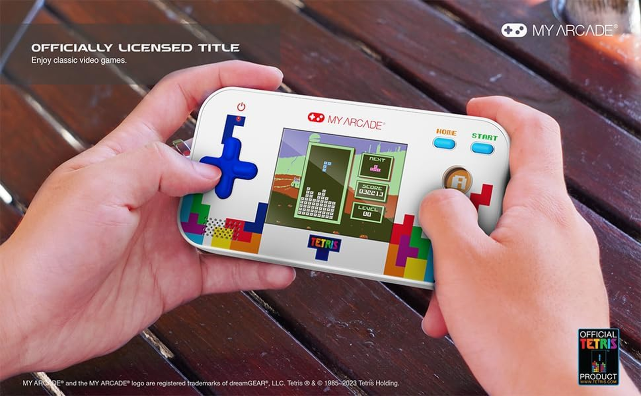 My Arcade DGUNL-7030 Tetris Gamer V Classic Handheld Portable Video Game System (201 Games in 1) image number 5