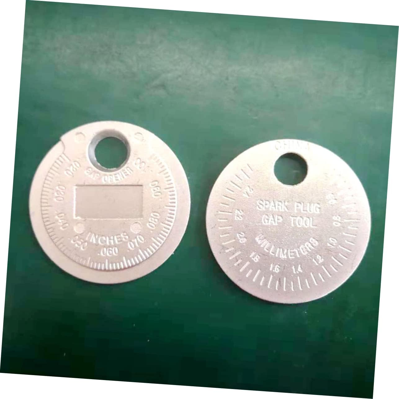 SEWOART Spark Plug Gaps Gauge Tool 2Pcs Wire Feeler Gauge Carbon Steel Accurate Measurement for Automotive Ignition Maintenance and Repair image number 4