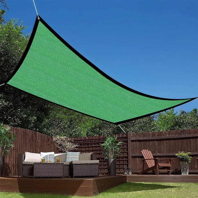 Outdoor Shade Cloth, Green Mesh Tarp with Grommets Garden Sun Shade Netting for Plant Pergola, Deck, and Backyard Patio,Heat Resistant PE Material 3M*4M image number 5