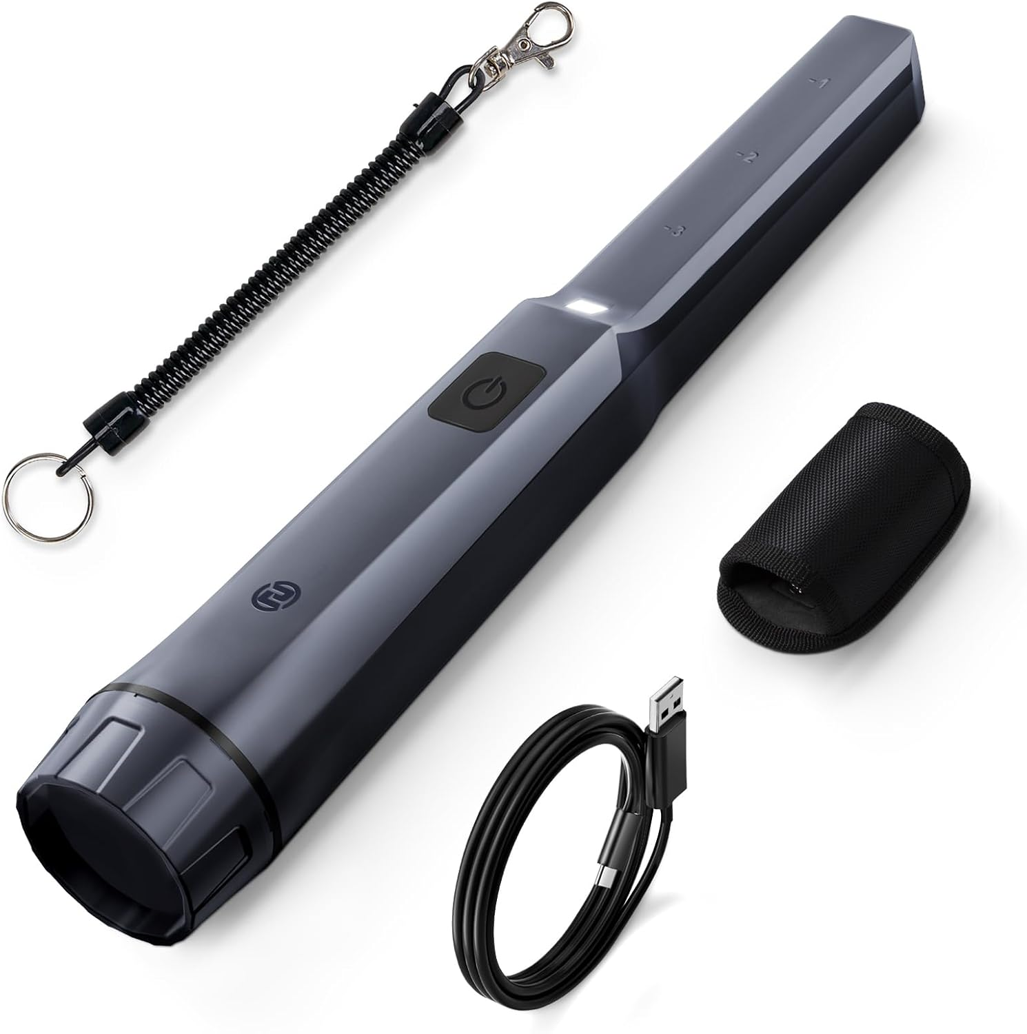 SUNPOW Rechargeable Pinpointer Metal Detector, 800 Mah Battery for 15H Use &ndash; IP68 Fully Waterproof Handheld Wand &ndash; High Sensitivity 360 &deg; Detection image number 1
