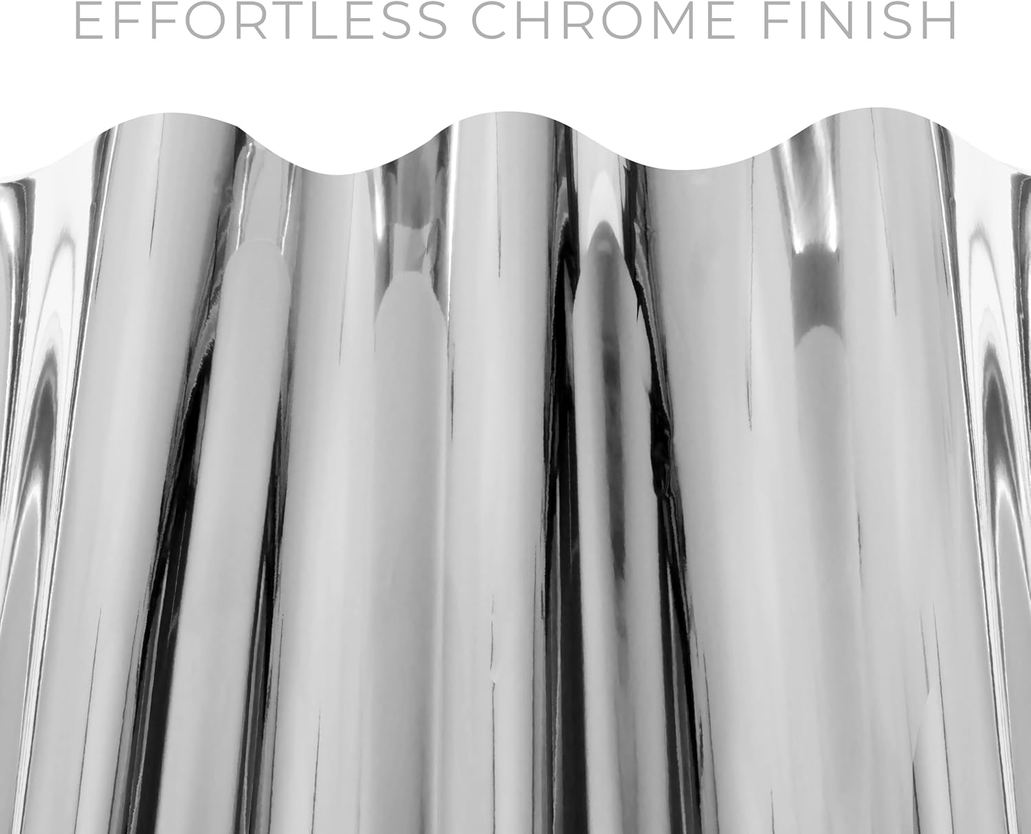 Vvivid Gloss Chrome Silver Vinyl Wrap Adhesive Film Roll Air Release DIY Decal Sheet (12 Inch X 60 Inch) image number 1