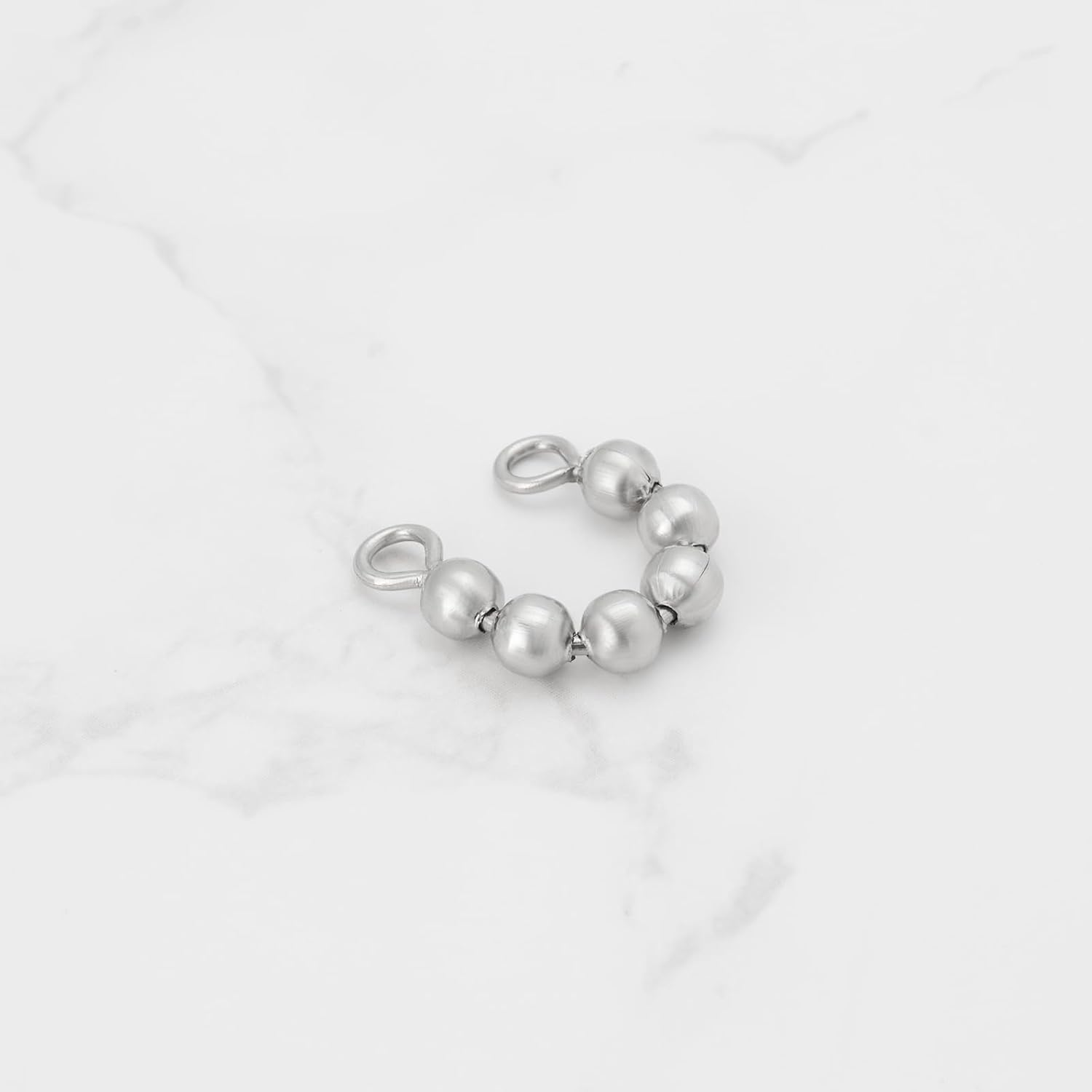 Create Idea 20Pcs Fishing Bead Chain Swivels 3/16 Inch 6 Bead Stainless Steel Catfish Swivel for Catfishing Freshwater Saltwater 4.5X45Mm image number 4