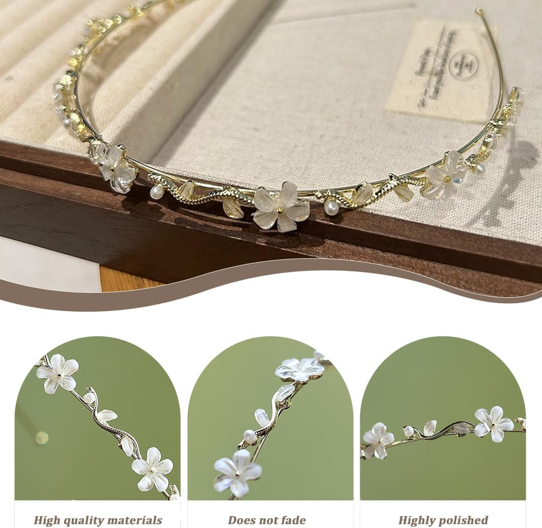 Headband Communion Girl and Bride Hair Accessories Communion Girls Wedding Girls Hair Accessories Flowers Bridal Hair Accessories image number 4