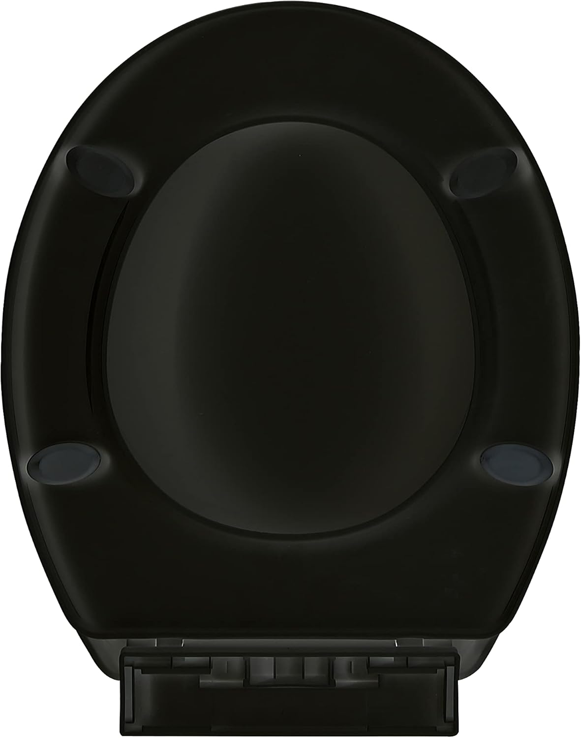 Ram&reg; Black Soft Close Toilet Seat with Adjustable Hinges - Quick Release, Easy Clean image number 1