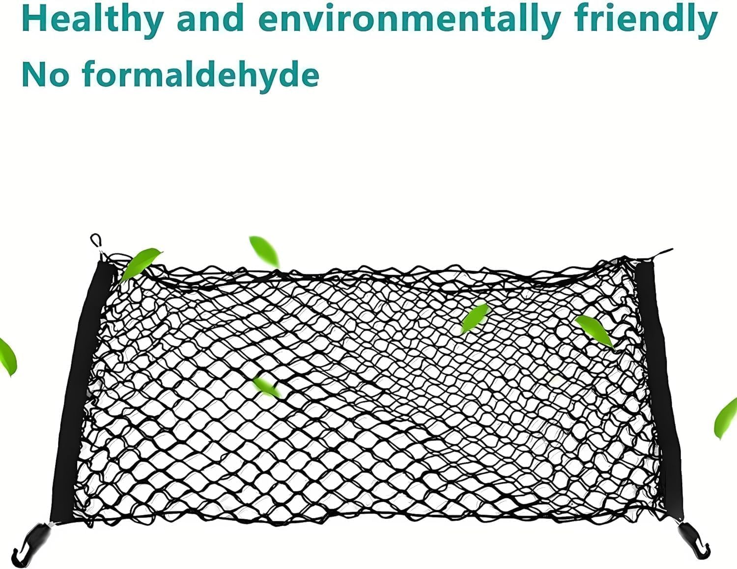 Cargo Net Compatible with 2019 to 2025 Subaru Forester, Black, Nylon/Polyester, Hook Fastener image number 5