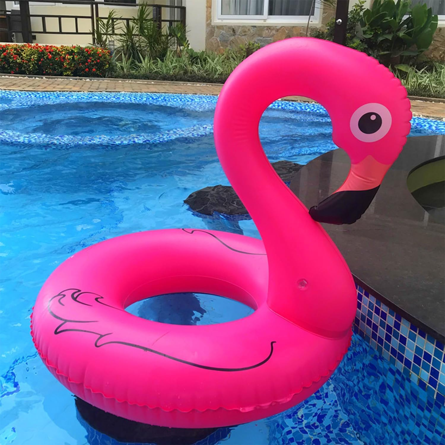 Inflatable Unicorn Flamingo Pool Floats - 2 Pack Pool Floaties Inflatables Rafts for Swimming Pool Tubes for Floating Lake Beach Floaty Swim Rings Pool Party Toys for Adults Kids image number 6