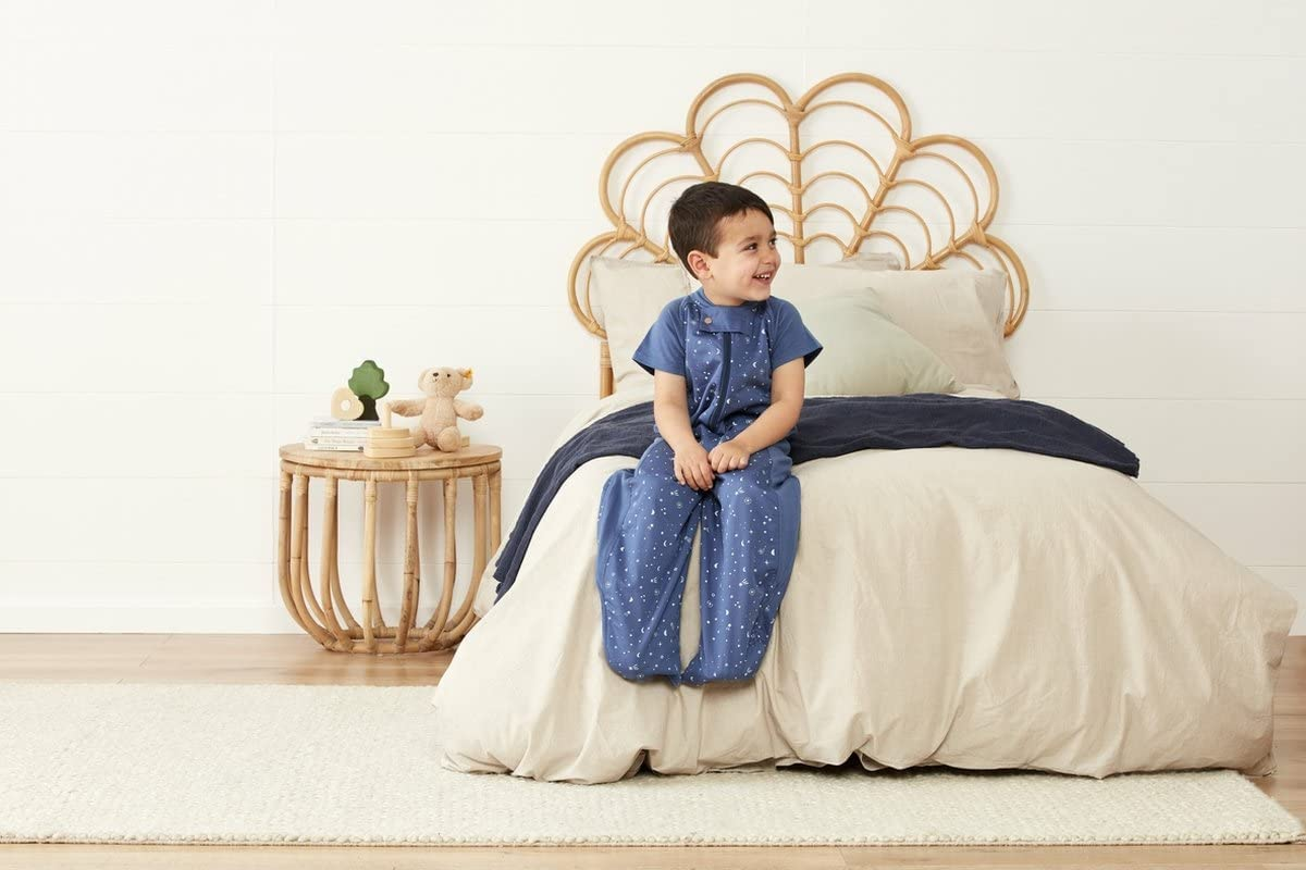 Ergopouch Sleep Suit Bag 1.0 TOG, 3-12 Months, Night Sky Print &ndash; Organic Cotton, 2-In-1 Convertible Sleeping Bag or Suit with Legs, All-Season Comfort, Ideal for Room Temperatures (20&ndash;24&deg;C) image number 1