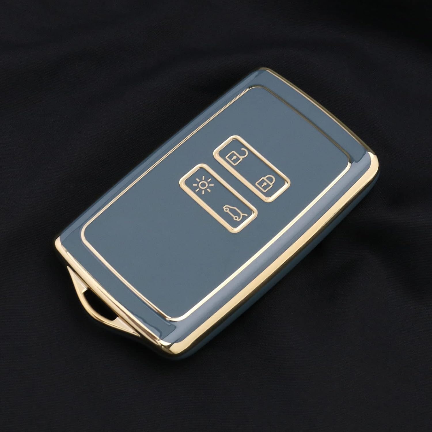 Emagtech Car Key Cover Replacement Compatible with Renault Clio/Espace 5 / Master Bus/Talisman/Megane (IV/4) TPU Key Fob Cover Blue - White image number 7