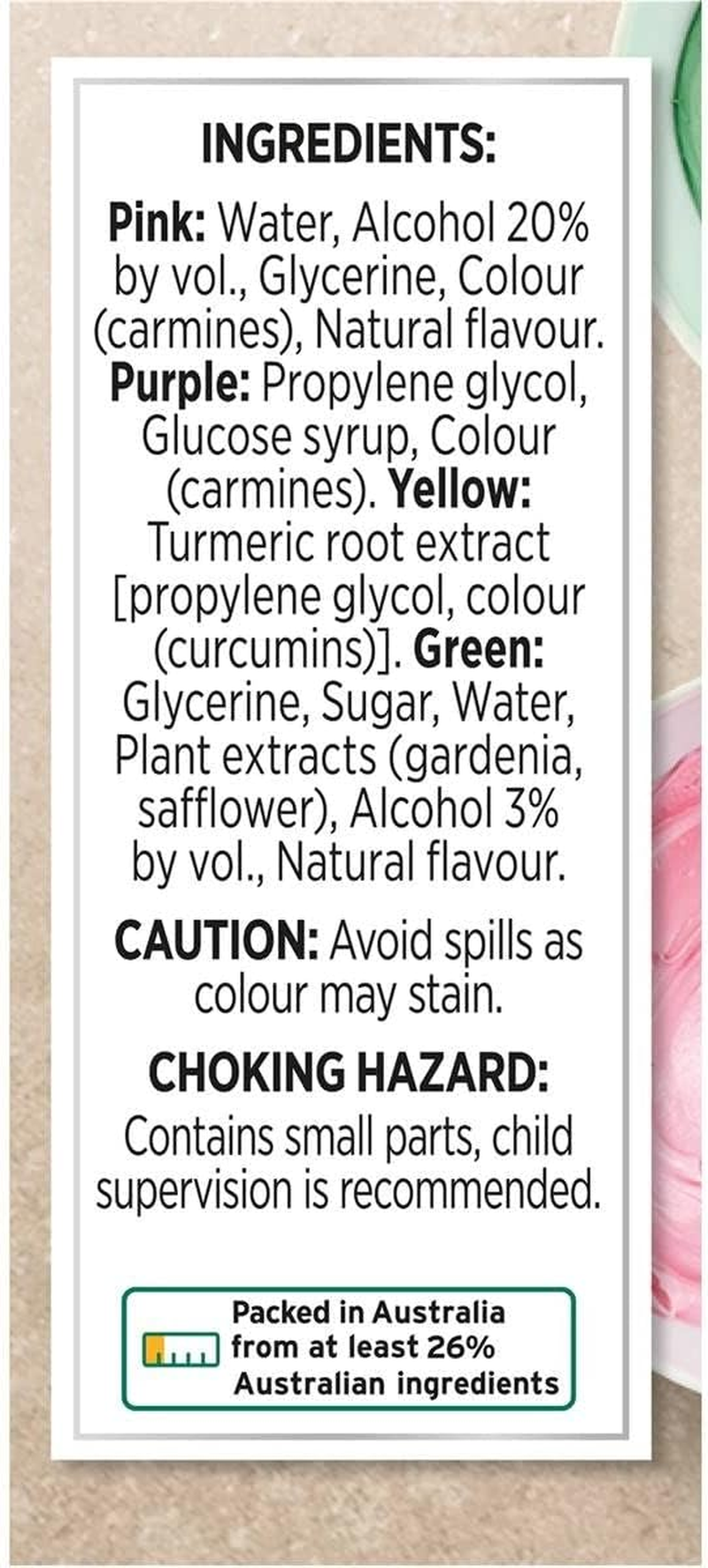 Queen Natural Rainbow Food Colour, 4 X 7 Ml image number 2