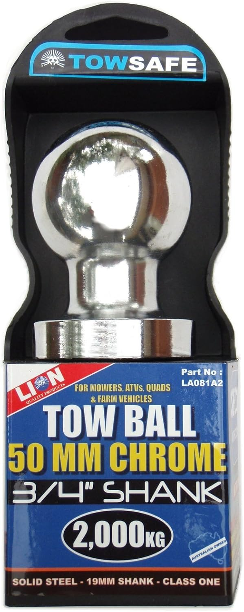 Lion Tow Ball, 50 Mm X 19 Mm Shank