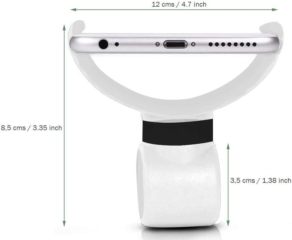 Universal Smartphone Holder for 7.5 Inch Screens - Pushchair Mobile Phone Holder - White image number 4