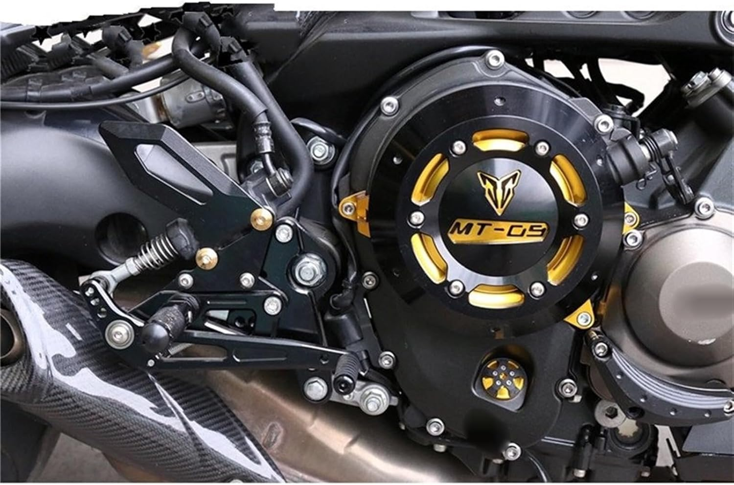 Slider for Yamaha MT09 MT-09 FZ09 2014 2015 2016 2017 2018 2019 2020 Engine Stator Hood Engine Protector Cover Anti-Drop Protective (Color : Bluemt094) image number 4