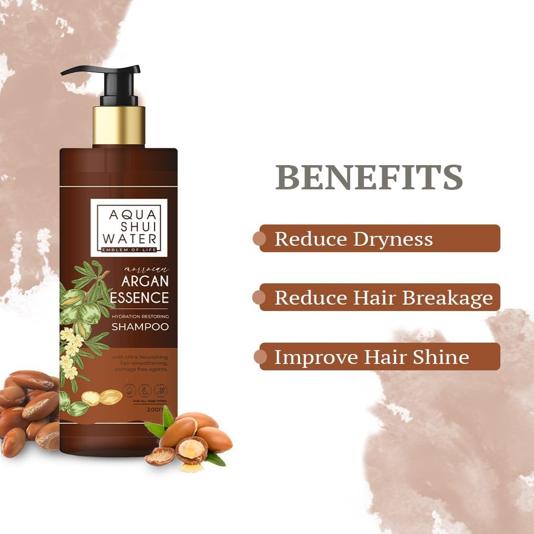 MANTRAMART Hair Smoothing Shampoo & Cleanser &ndash; Paraben & Sulfate Free, Infused with Argan Oil, Strengthens Hair & Nourishes Scalp, Suitable for All Hair Types, 400Ml image number 1