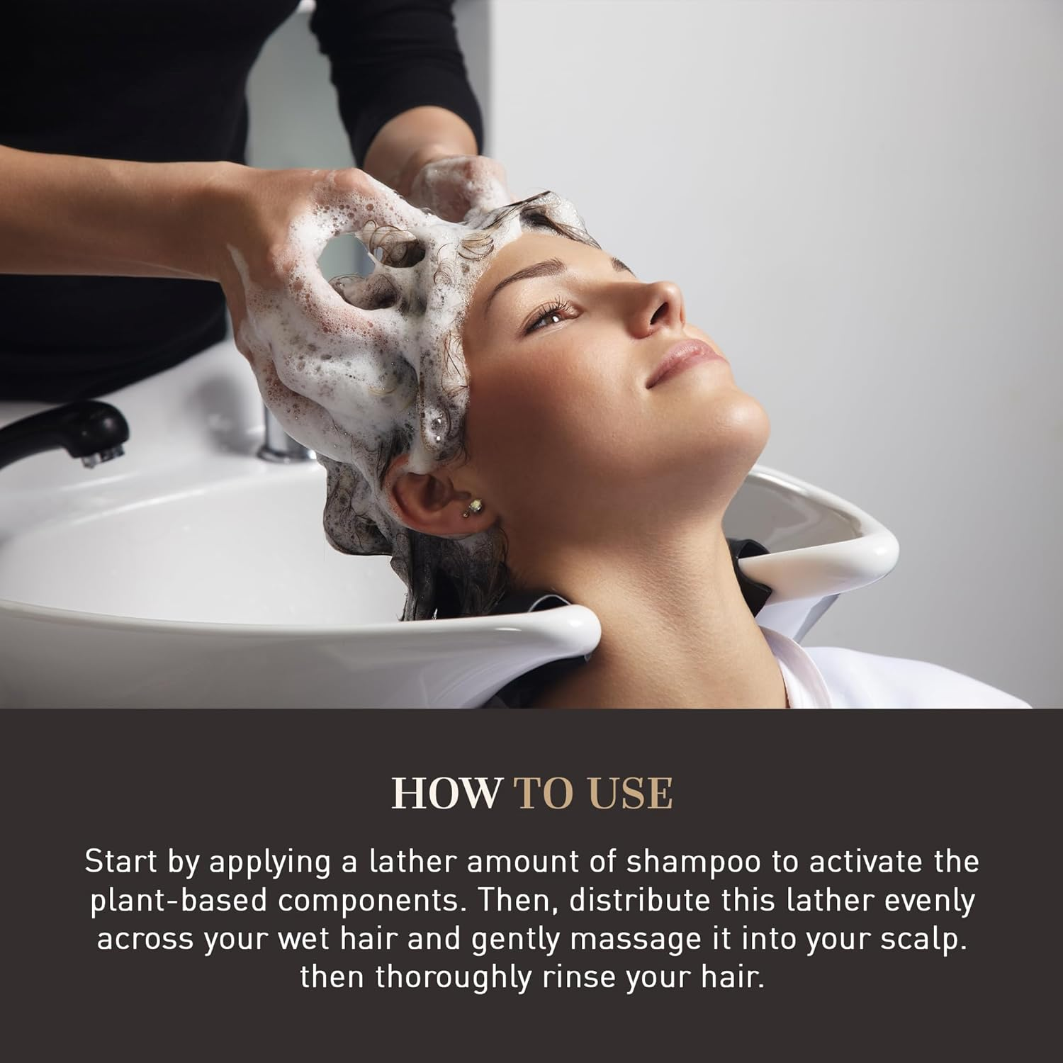 VEGETALEMENT Keratin Rich Repair Shampoo for Dry Damaged Hair, Professional Keratin Protein Hair Shampoo Intense Repairing Plant-Based Shampoo, Smoothing for All Hair Types Cruelty Free, Corn, Wheat and Bamboo (500Ml) image number 6