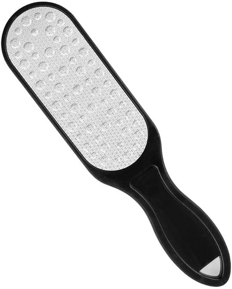 Foot File Double Side Foot Rasp Hard Dead Skin Callus Remover Pedicure Sanding Feet Care File Tool Remove Dead Skin and Calluses Both Dry and Wet Feet Pedicure Foot Rasp Foot File Callus Remover (Black, One Size) image number 1