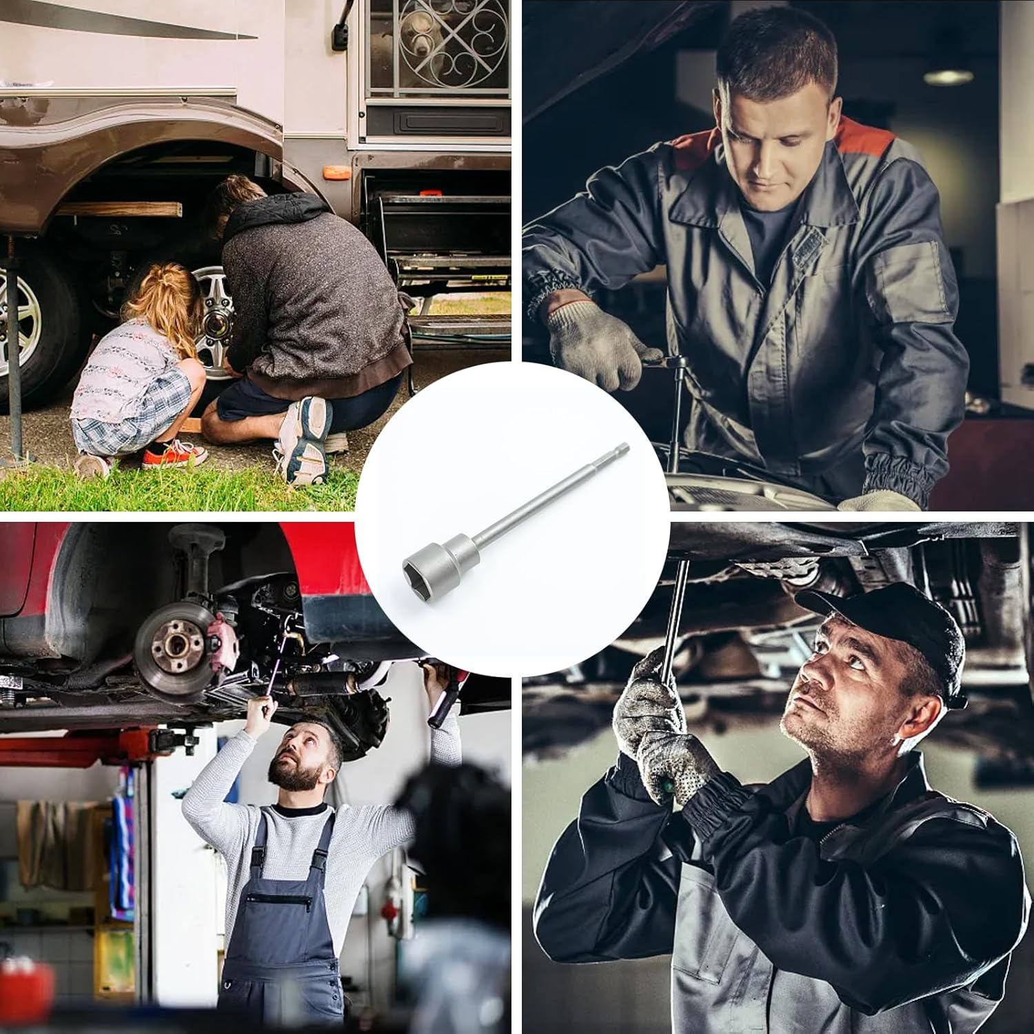 Caravan Leg Winder Drill Attachment Caravan Leg Winder 19Mm Socket Caravan Extension Drill Attachment Adapter for Caravans and Mobile Homes image number 4