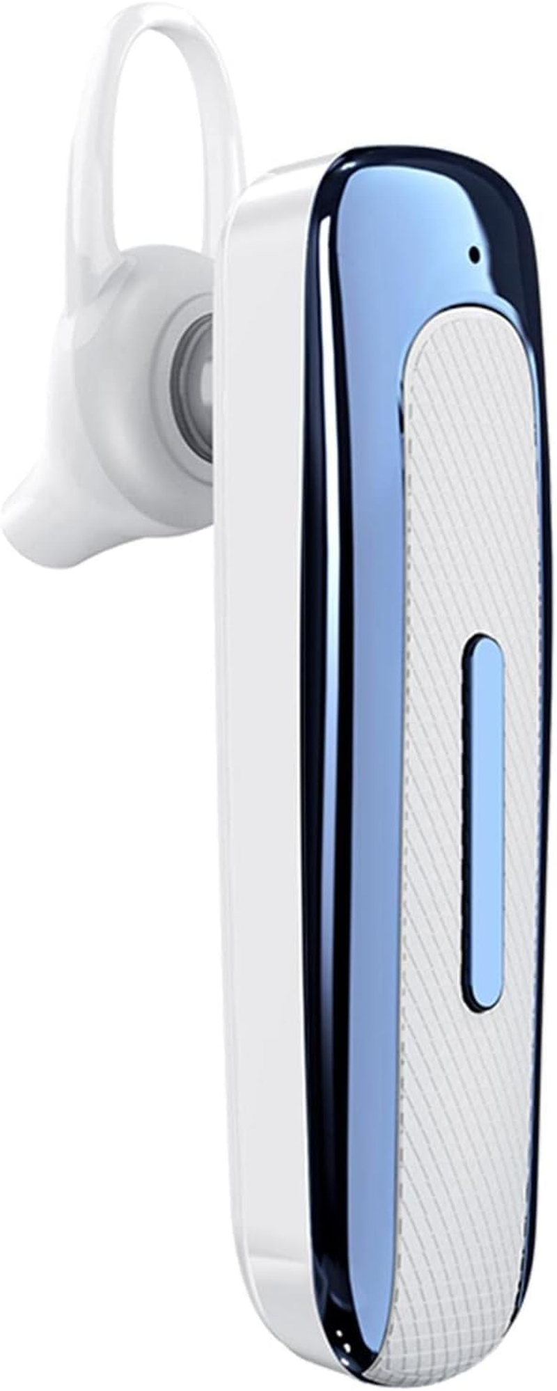 Risegun Bluetooth Headset, Wireless Hands-Free Headset In-Ear Single Headphones with Noise Cancelling for Driving, Business, Office (Blue)