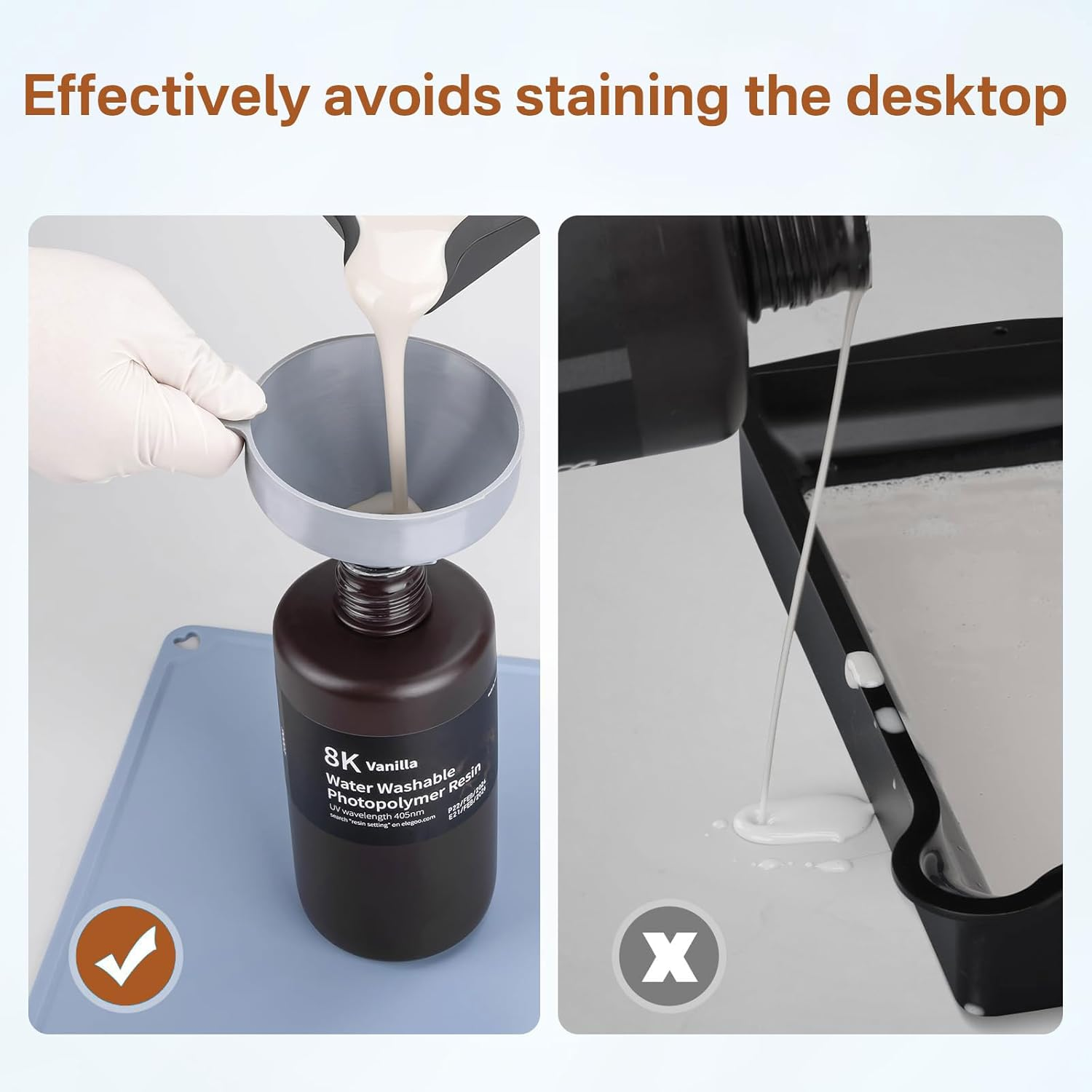 Silicone Mat 400 X 300Mm - Protect Work Surface Compatible with ELEGOO Mars, Saturn, Photon SLA LCD DLP, Premium Silicone Mat for 3D Resin Printers Accessories, Non-Slip & Easy to Clean image number 1