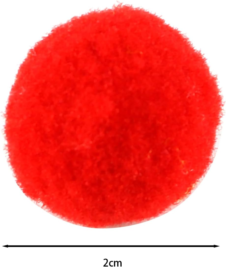 Laroal Cat Pom Pom Balls 2 Cm Flash Ball Small Pom Poms for Cats Kittens Interactive Pack of 100 image number 6