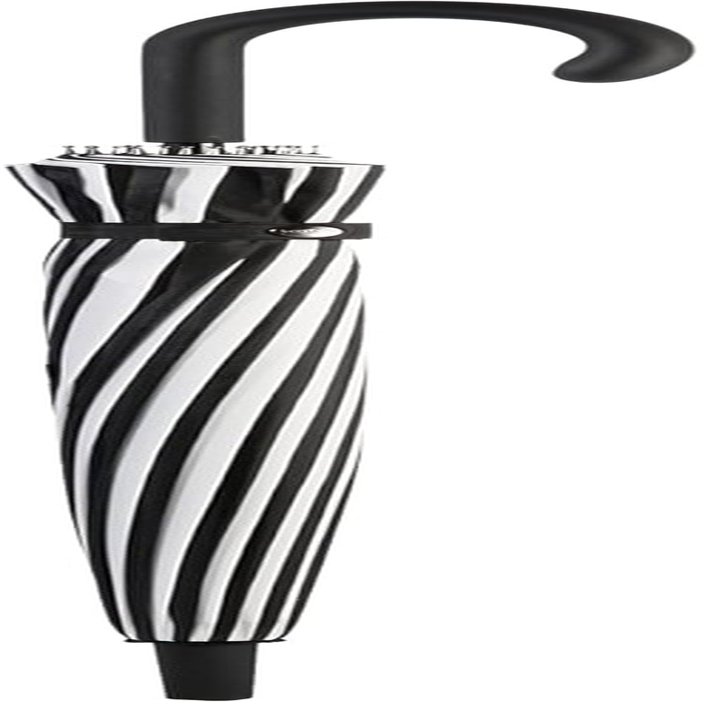 Totes Large Eco Auto-Open 24 Rib Stick Umbrella with a Classic J Hook Curved Handle, White & Black, One Size, Women'S and Men'S Auto-Open 24 Rib Stick Umbrella with a Classic J Hook Curved Handle - Red image number 3