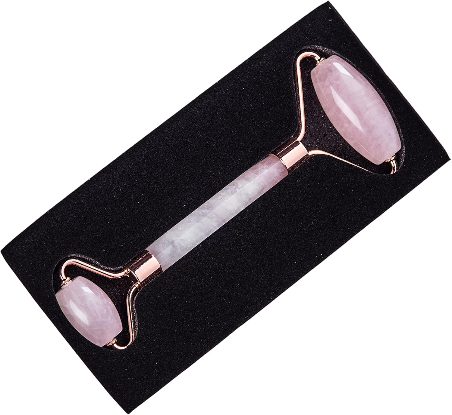 Rose Quartz Face Roller 2 Pack for Forehead Nose Chin Eyes Face Skin Beauty image number 5