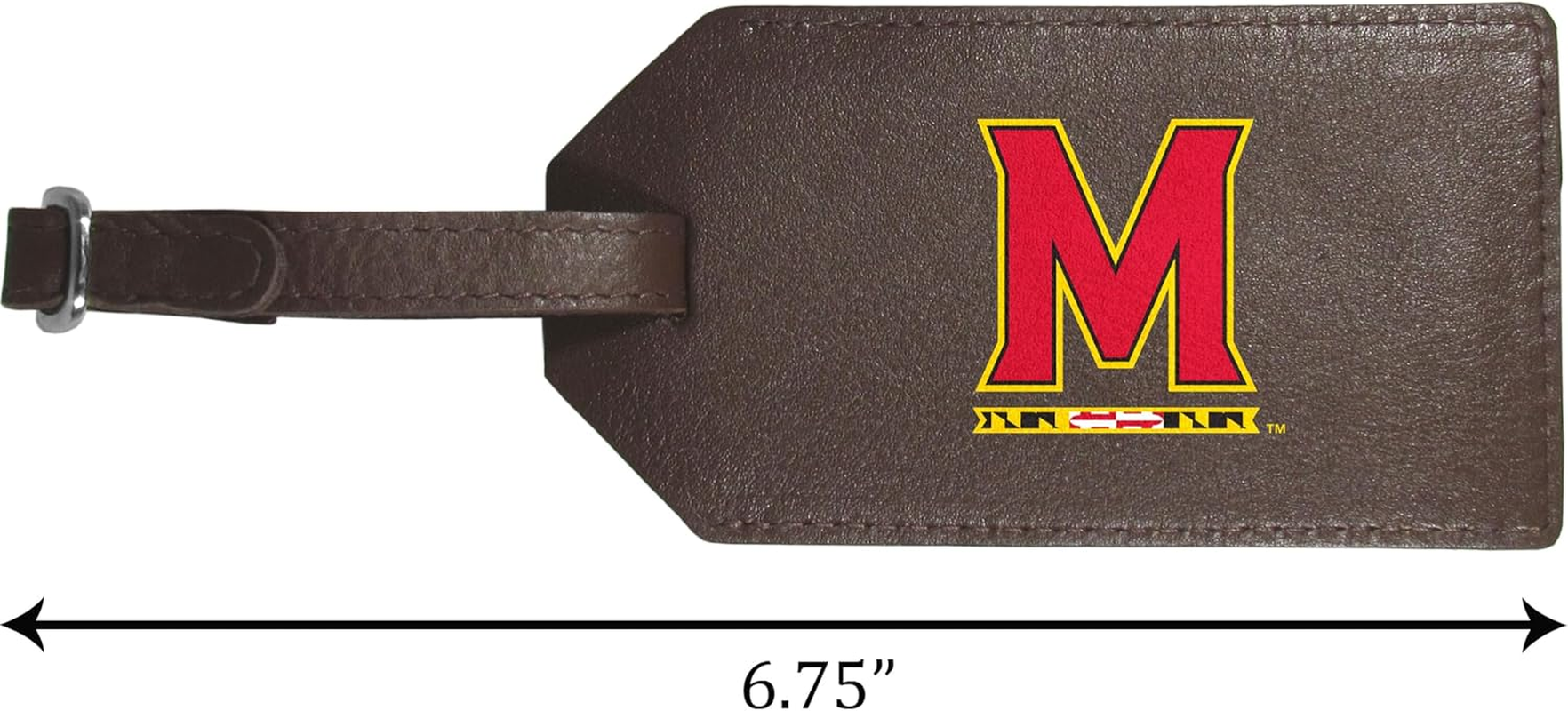 Siskiyou Maryland Terrapins Leather Luggage Strap, One Size, Team Colors image number 2