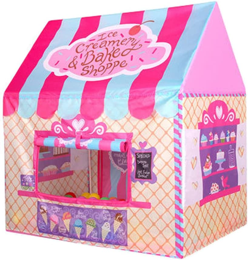 Princess Castle Play Tent Kids Play House Large Indoor/Outdoor Tunnel Pop up Toys for Baby Parent-Child Gift, Summer Shade Toy Play Tent with a Carry Bag (Pink)