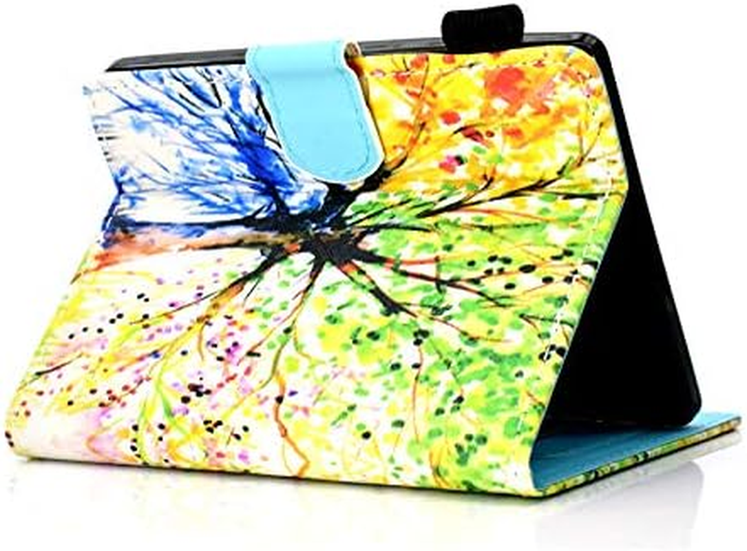 Jian Ying Case for Amazon Kindle Paperwhite 4 2018 (10Th Generation-2018) Protector Cover Colorful Tree image number 1