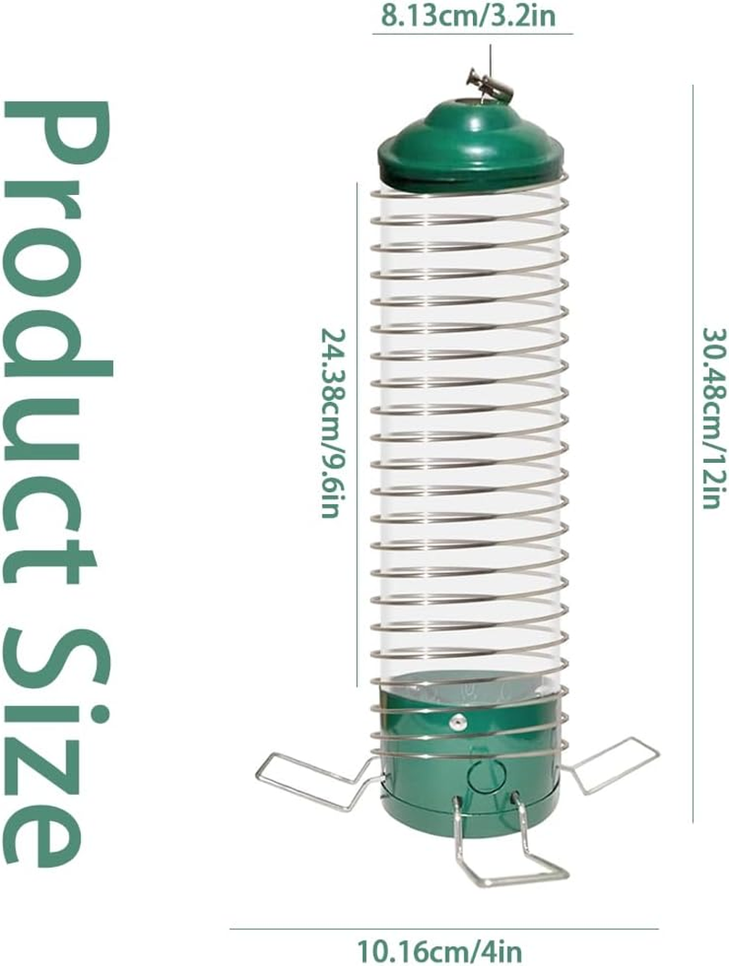 Wild Bird Feeder,Humming Bird Feeders,Birds Food Container,Garden Decoration,For outside Hanging,For Garden Yard Balcony outside Decoration,Easy to Use image number 1