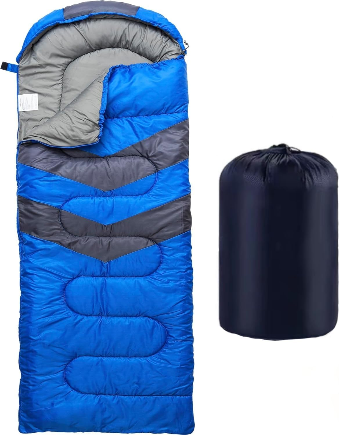 Camping Sleeping Bag for Adults Waterproof Bag - Lightweight Compact Camping Essentials Gear Accessories, Hiking Outdoor Travel Hunting with Compression Bags image number 2