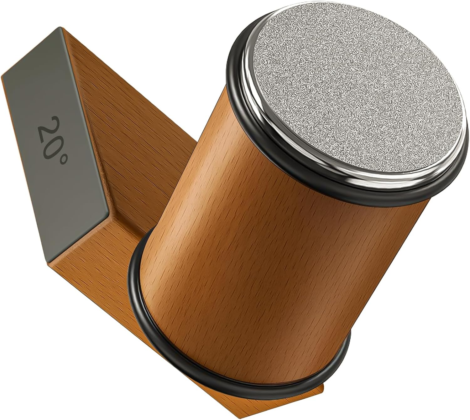 Knife Sharpener - Rolling Knife Sharpening Tool Kit with 400 & 1000 Grit Discs for Kitchen Chef'S Knives and Scissors, 15 & 20 Degree Magnetic Angle Knife Sharpeners Roller Gadgets Gifts