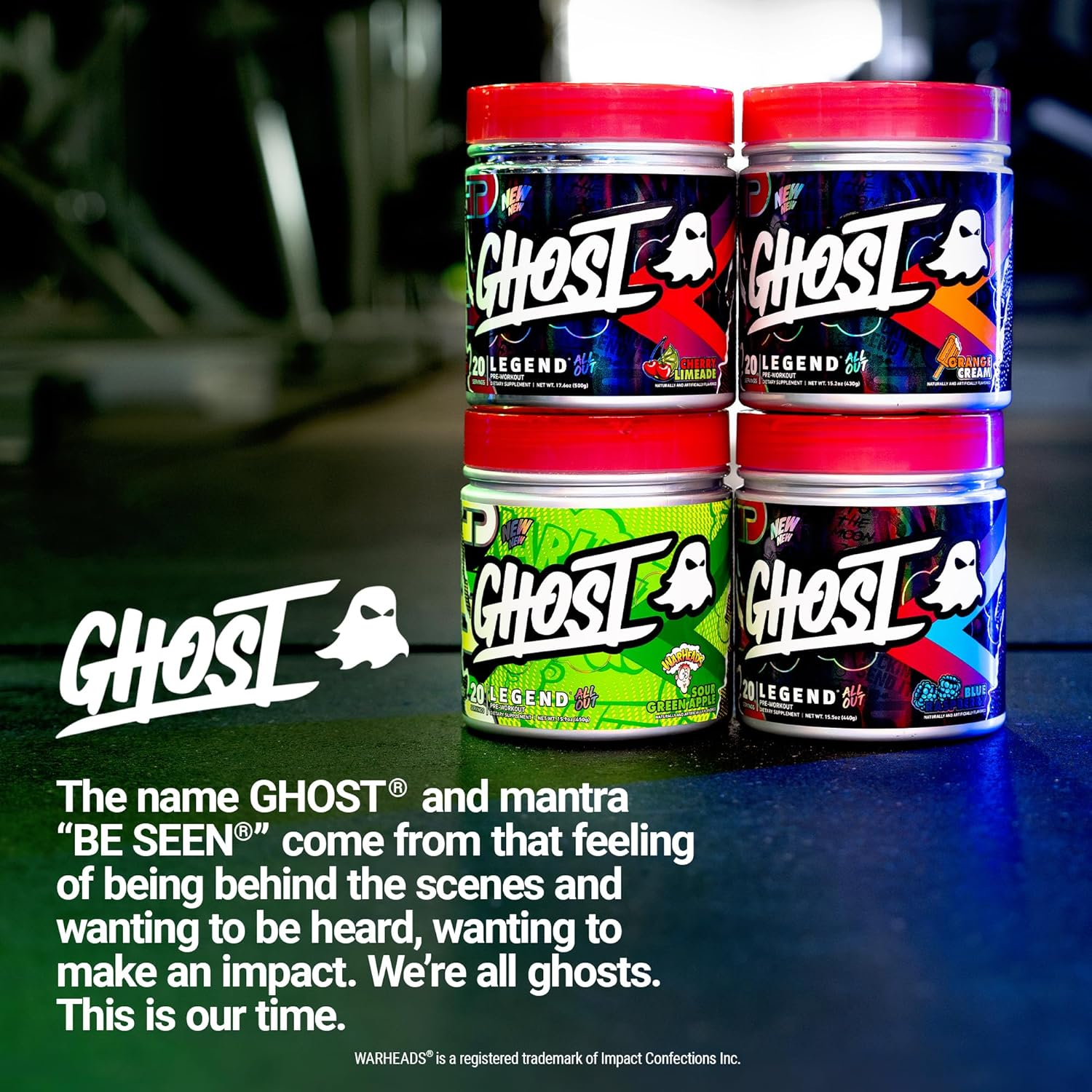 Ghost Legend All Out V2 20 Servings Pre-Workout Powder, Cherry Limeade image number 2
