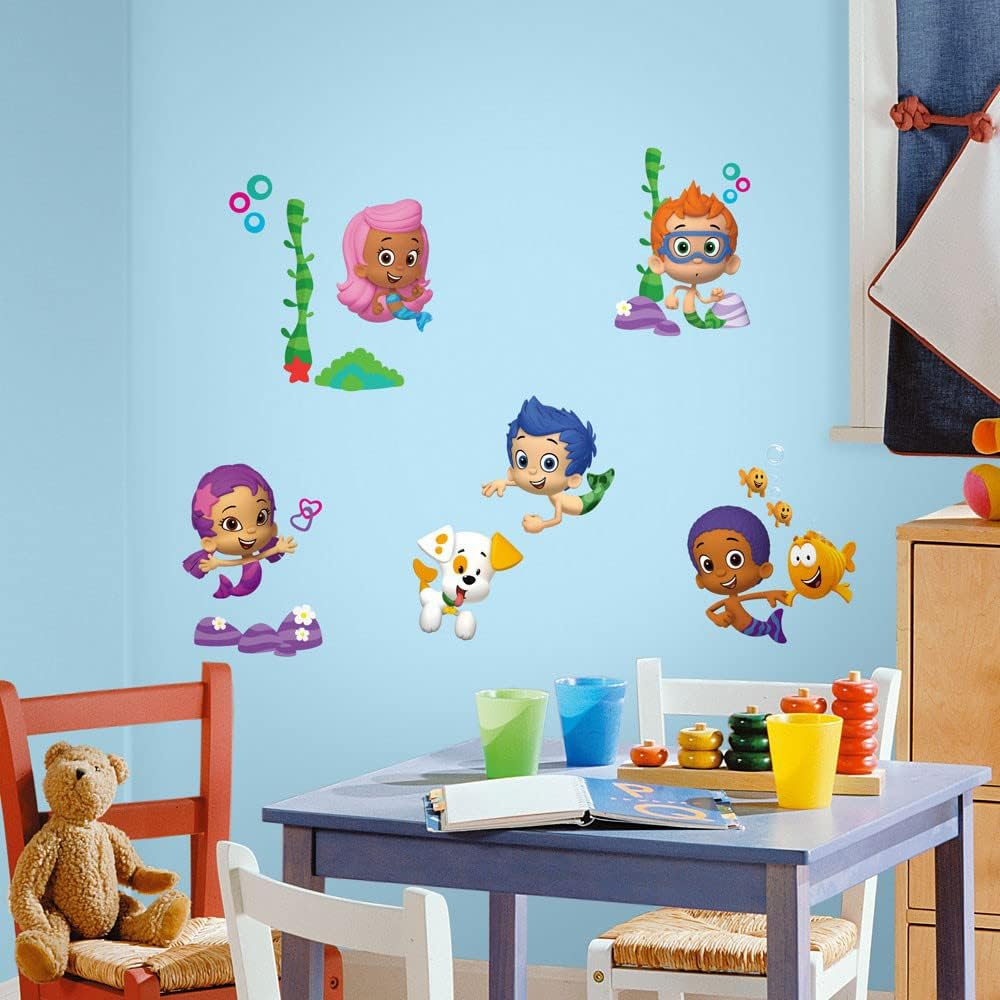 Roommates Bubble Guppies Peel and Stick Wall Decals