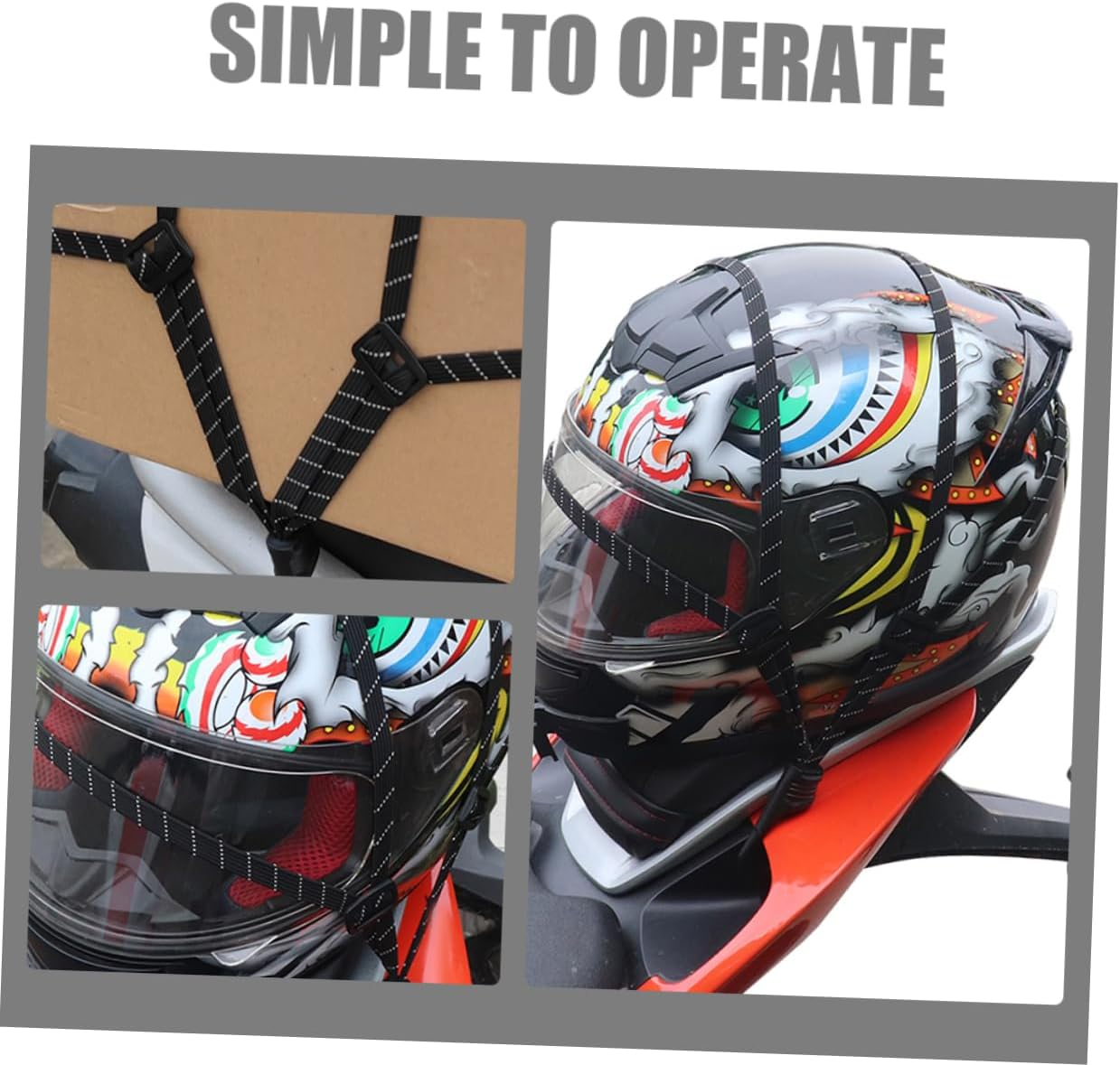 ERINGOGO Adjustable Nylon Ropes Hooks 4Pcs Cargo Straps Ratchet Belt for Luggage