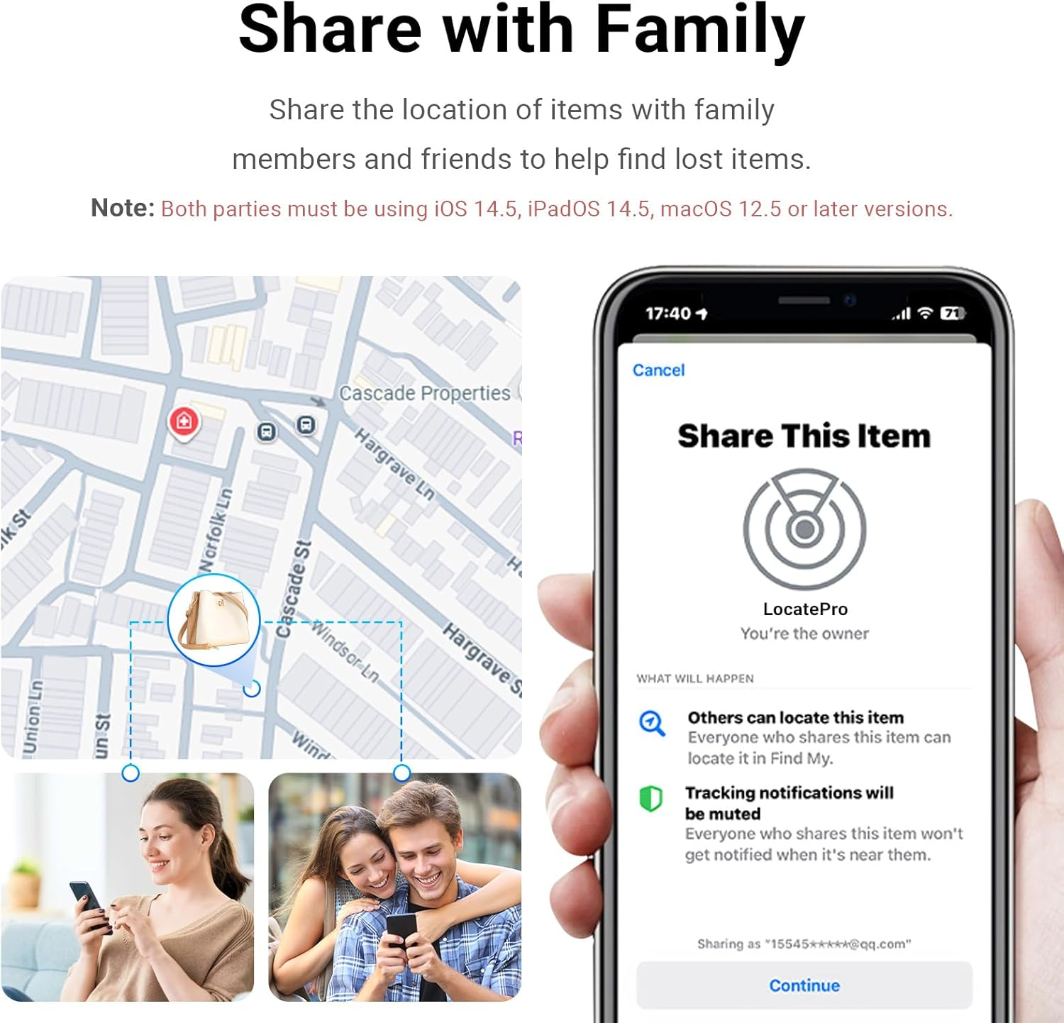 Ixtra New Tracker Tag-2Pack with Holder, Bluetooth Item Finder Work with Apple Find My APP (Ios Only), Easy Battery Replacement, Smart Keys Finder and Item Locator for Keys,Wallet,Pet (2Black) - 2Black image number 3