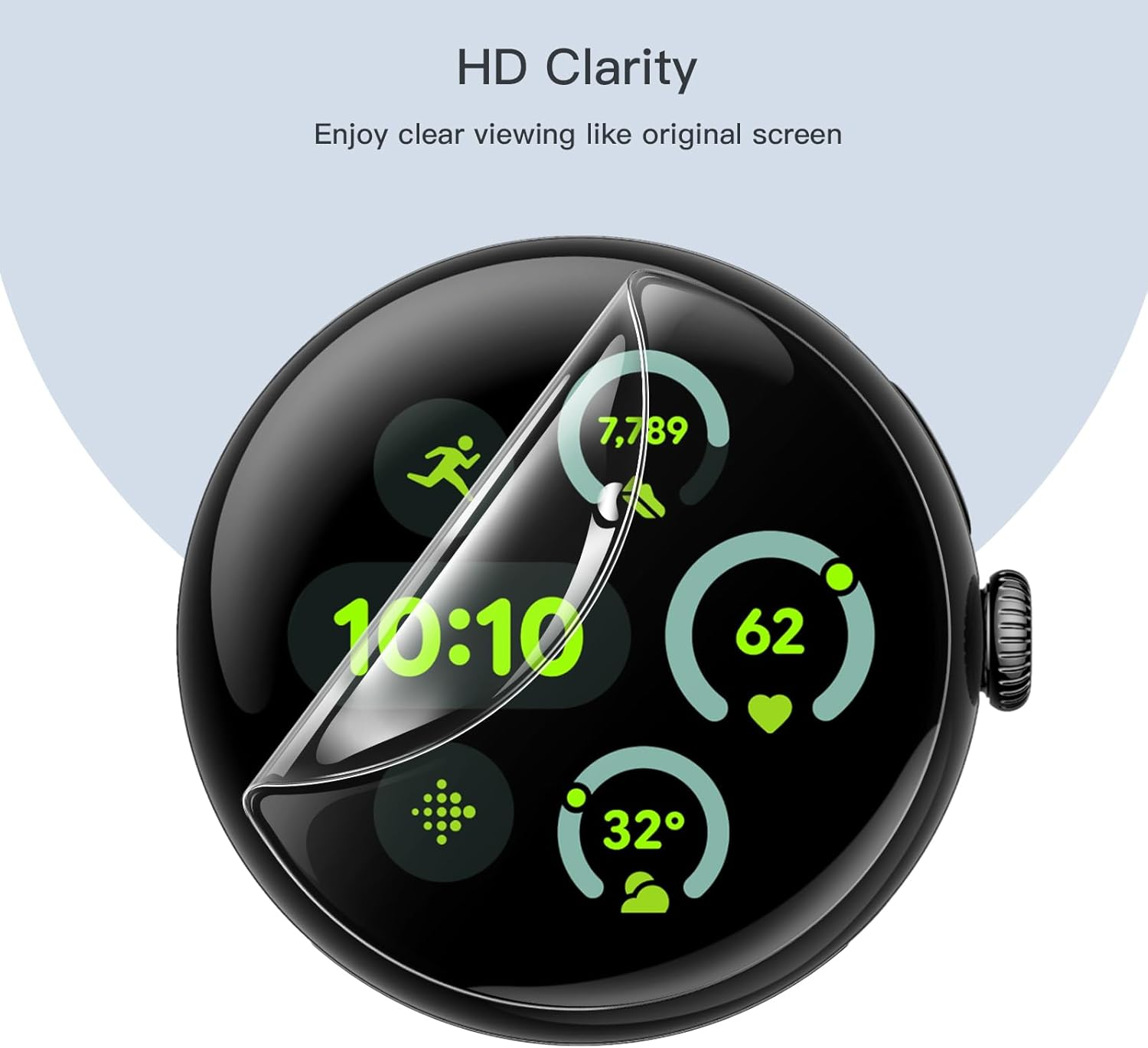 Jetech Screen Protector for Google Pixel Watch 4/3 / 2/1 41Mm, Anti-Scratch Self-Healing Soft TPU Film, HD Clear, 6-Pack image number 5