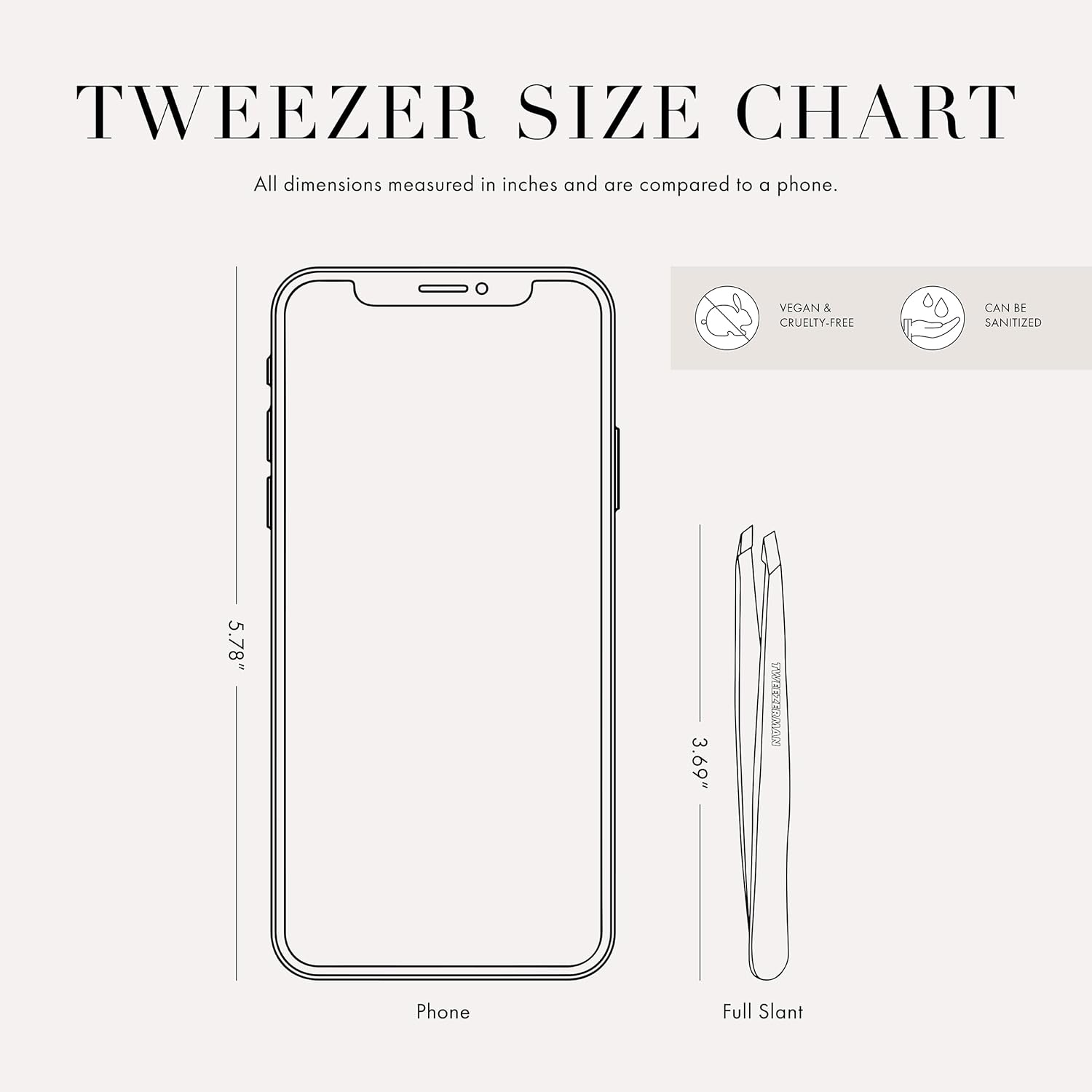 Tweezerman Exclusive Dusty Rose Slant Tweezer - Hair Removal Tweezers, Stainless Steel