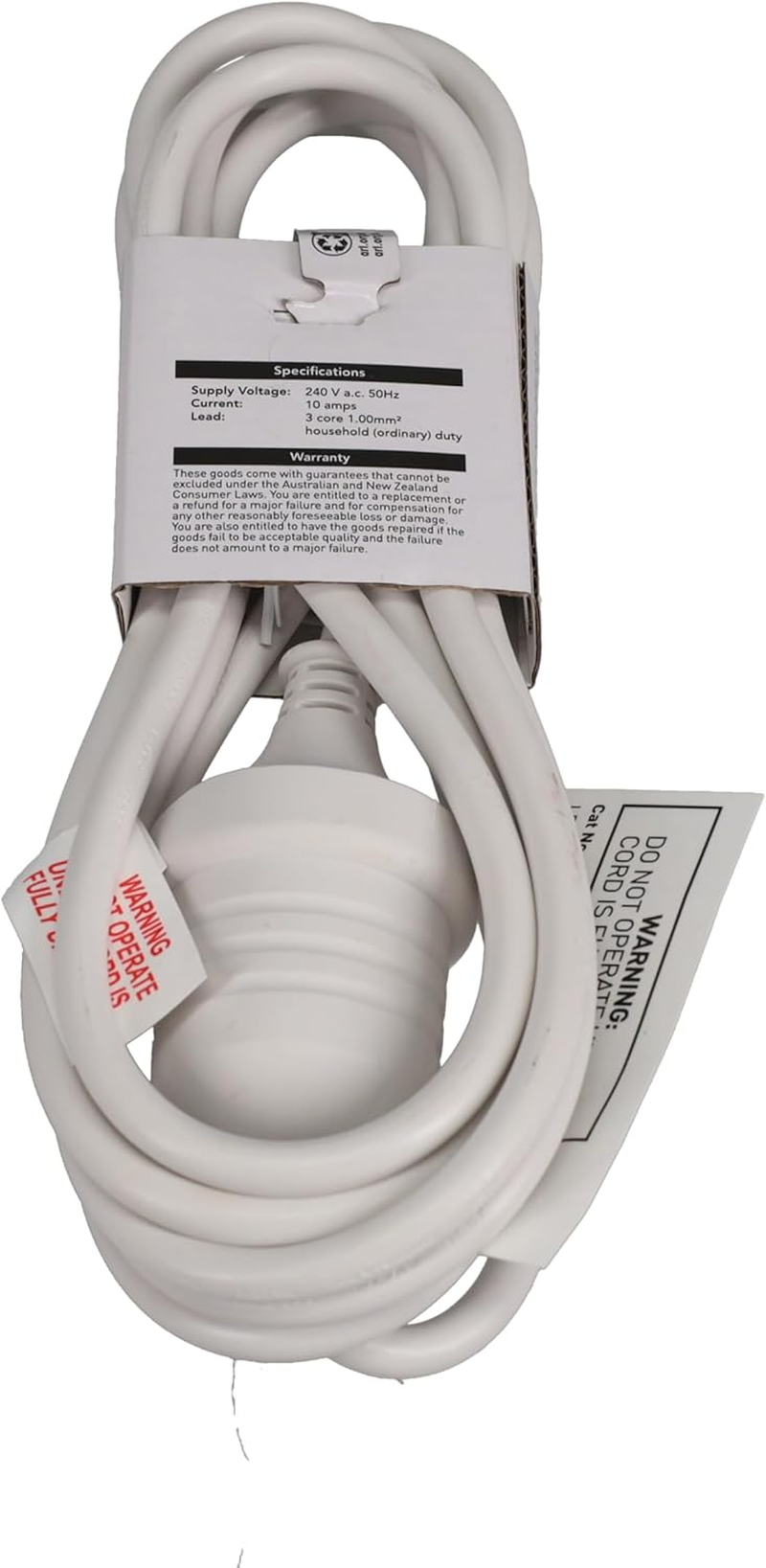 HPM Household Duty Extension Lead White 3M