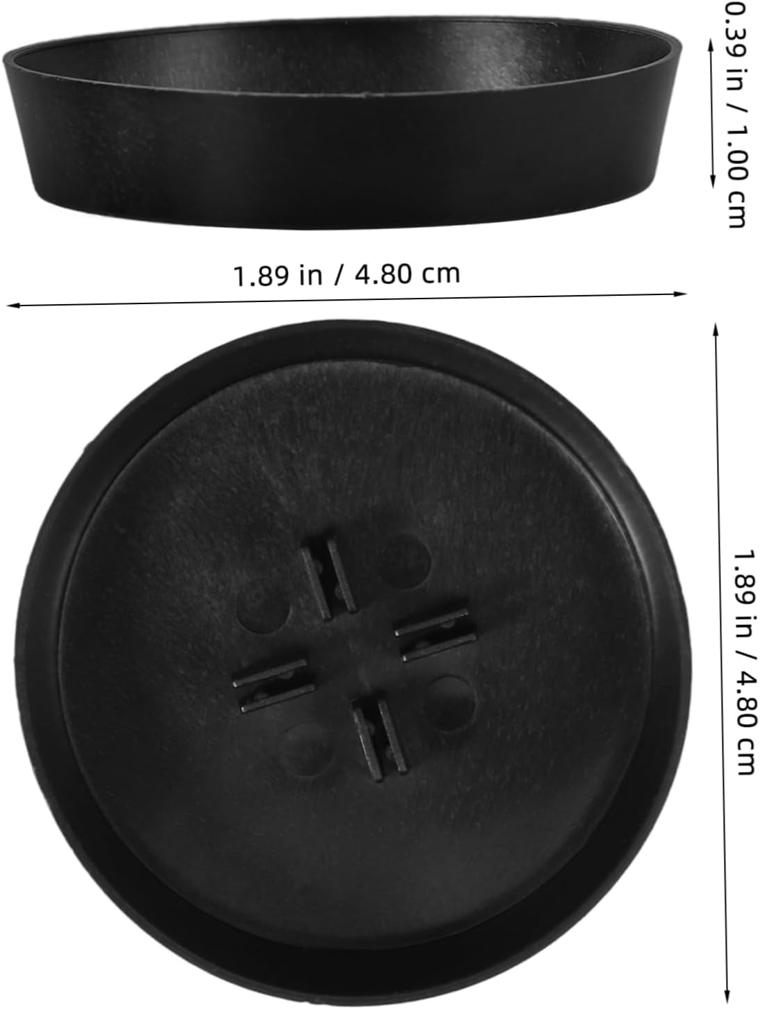 Anneome 48Pcs Mini Christmas Tree Base Tray for Christmas Themed Party Storage for Tree for Table Decorations image number 3