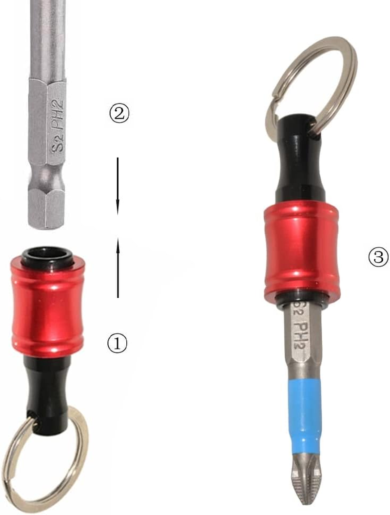 Seonfook Screwdriver Bits Holder Keychain Extension Bar image number 3