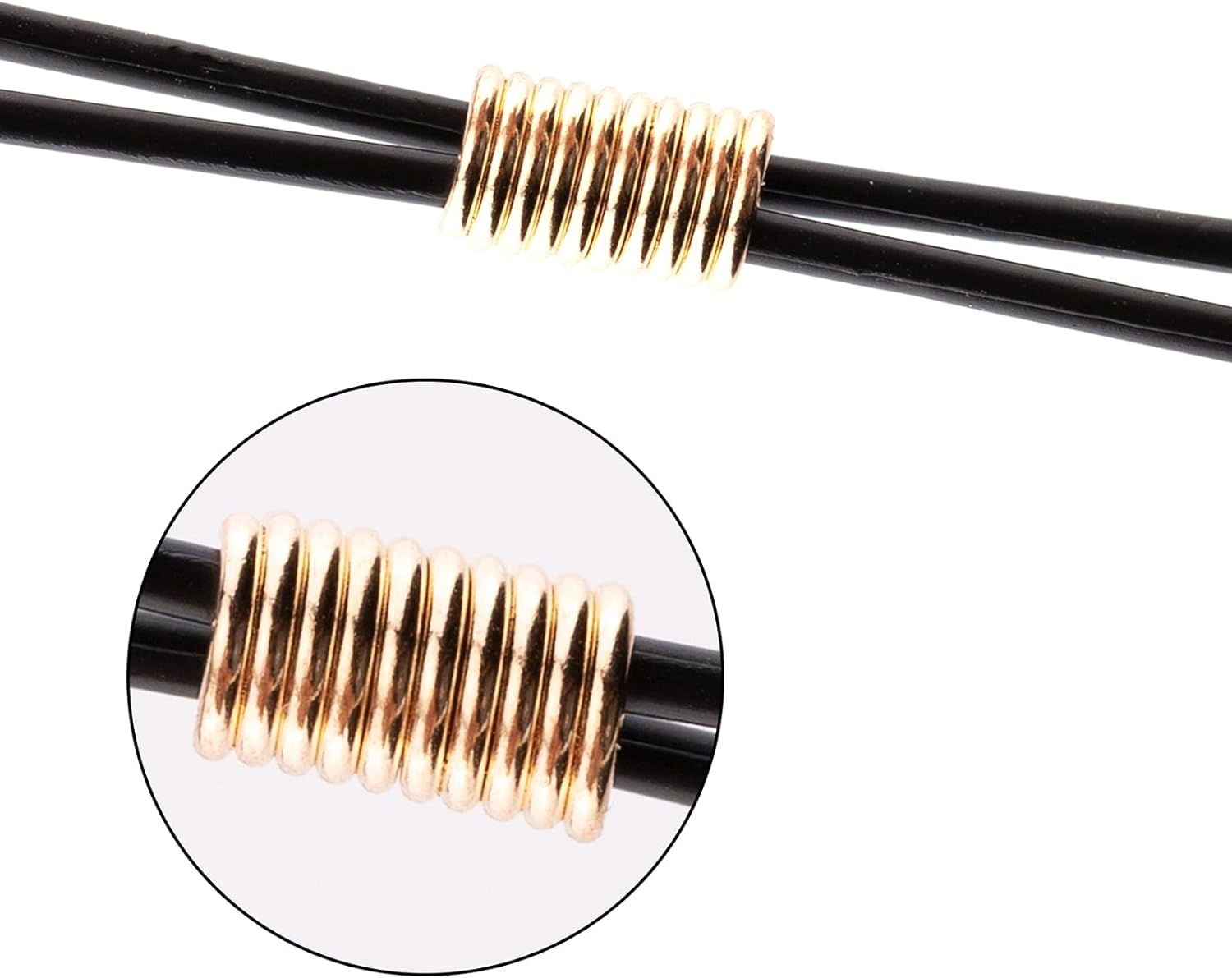 KINBOM 40Pcs Adjustable Silicone Eyeglass Chains Ends Long Strap Holder Chain End Connectors for Eyeglass Holder Chain Strap image number 6