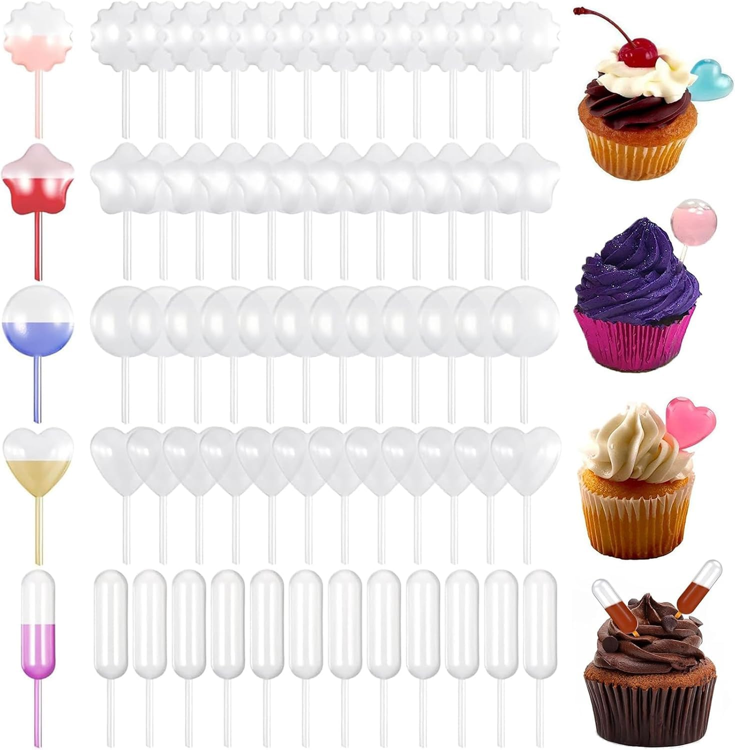 250Pcs 4Ml Plastic Pipettes Squeeze Transfer Pipettes Suitable for Chocolate,Cupcakes,Strawberries image number 3