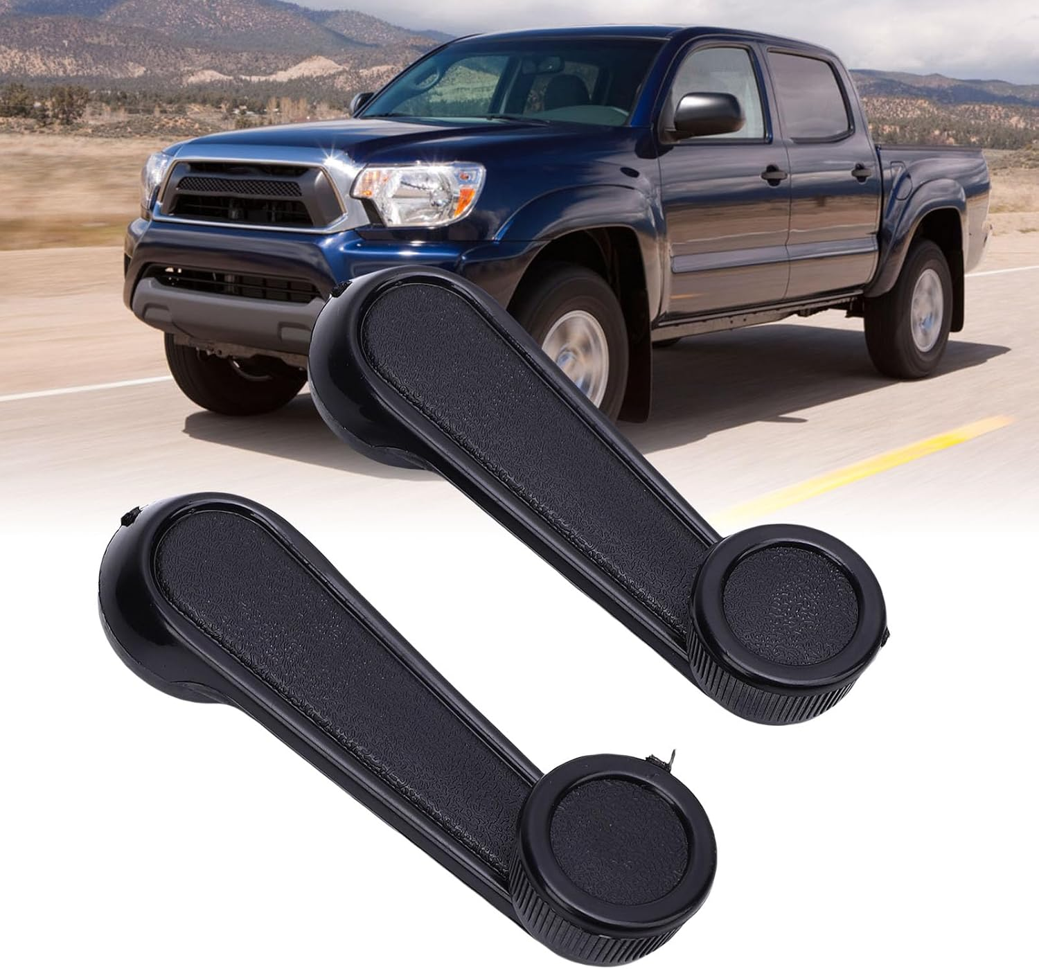 Interior Window Crank Handle, 6926004020B0 Car Window Winder Crank Door Handle Manual Regulator Replacement for ; for Tacoma (Black) - Black image number 4