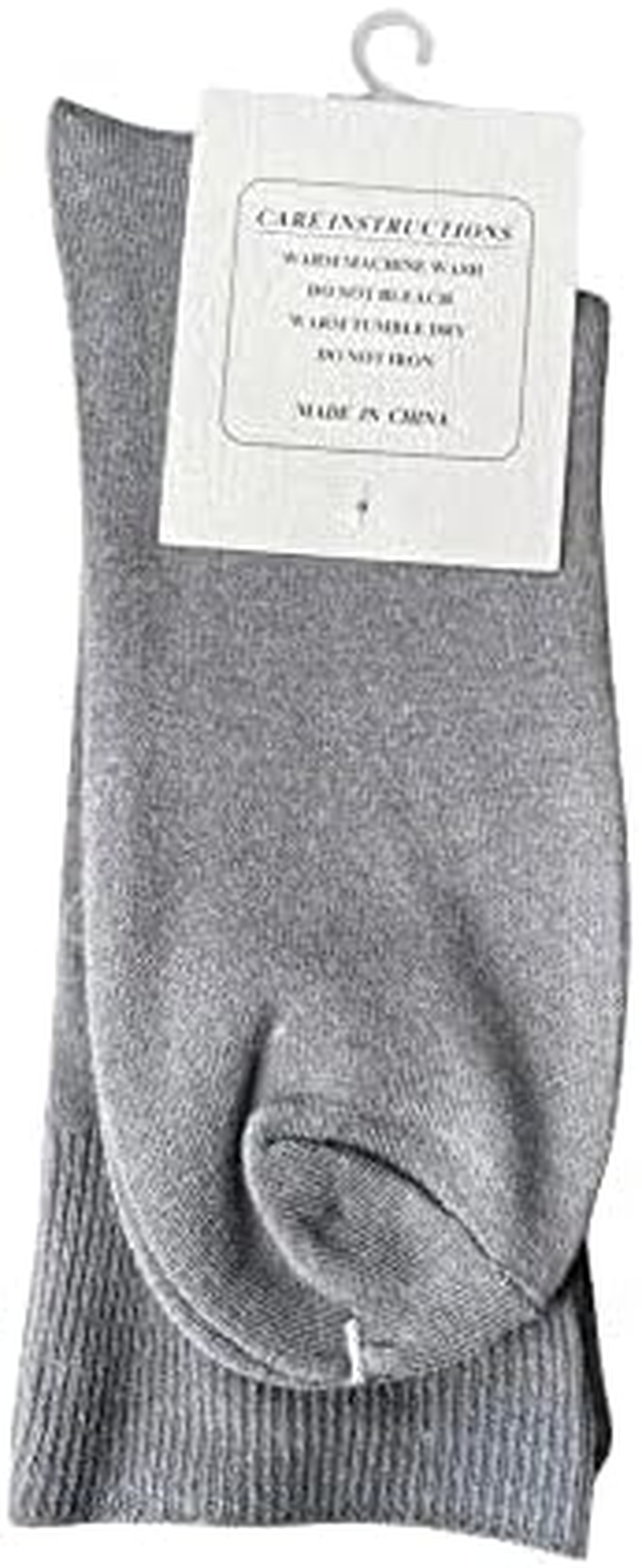 6 Pairs Loose Top Diabetic Socks Wool Blend Wide Top Mens Womens Sock Black Navy Grey image number 1