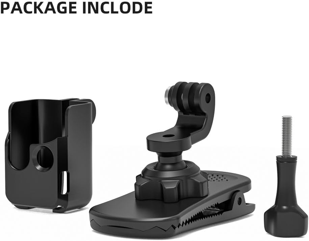 SUREWO 360&deg; Rotation Backpack Strap Mount,Quick Clip Mount with Expand Frame Compatible with DJI Osmo Pocket 3 image number 1