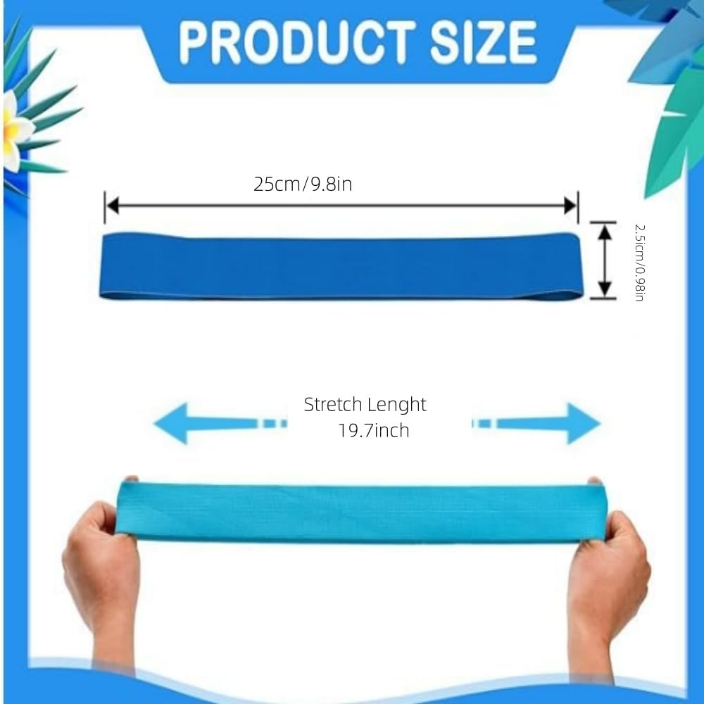 Jindizi Towel Bands for Beach Chair, 6 Pcs Beach Towel Clips, 6 Colors Windproof Beach Towel Clip Bands, Stretchable and Colorful Beach Chair Bands for Cruise Chairs, Beach, Pool image number 5