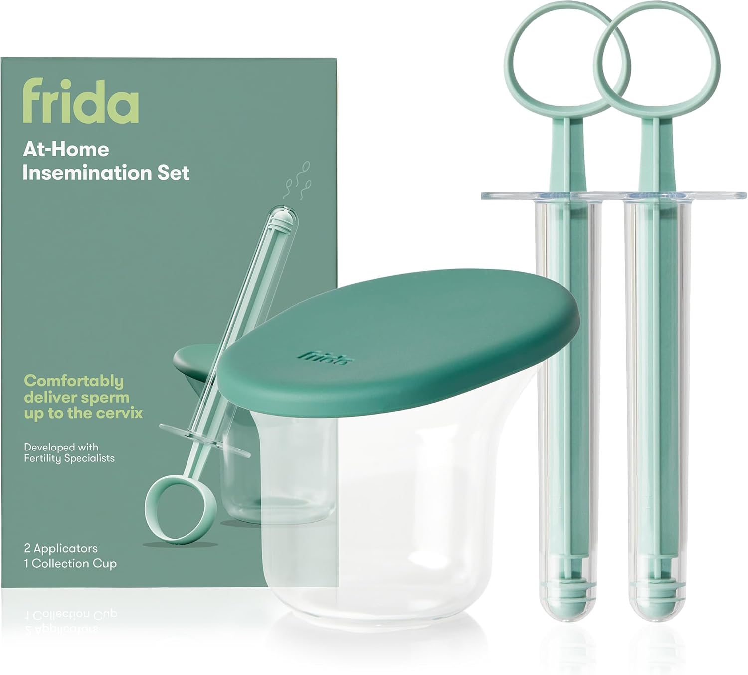 Frida Fertility At-Home Insemination Set - Collection + Insertion System, Developed with Fertility Specialists, Thoughtfully Designed for Comfort + Minimal Waste - 2 Applicators + 1 Collection Cup image number 1